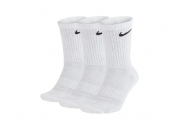 Everyday Cushioned Beyaz 3'lü Spor Çorap (SX7664-100)