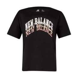 New Balance Lifestyle Kadın Siyah Tişört (WNT1204-BK)
