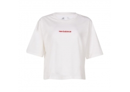 New Balance Lifestyle Kadın Beyaz Tişört (WNT1212-WT)