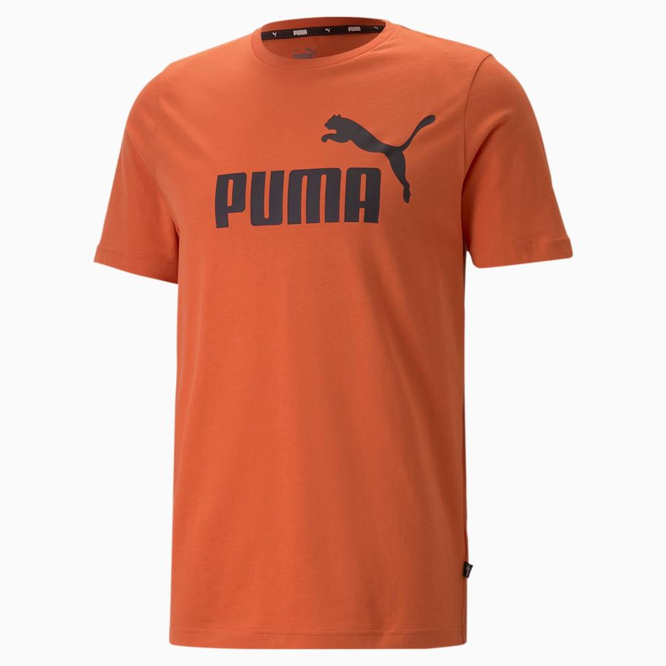 Puma Essentials Logo Erkek Turuncu Tişört (586667-94)