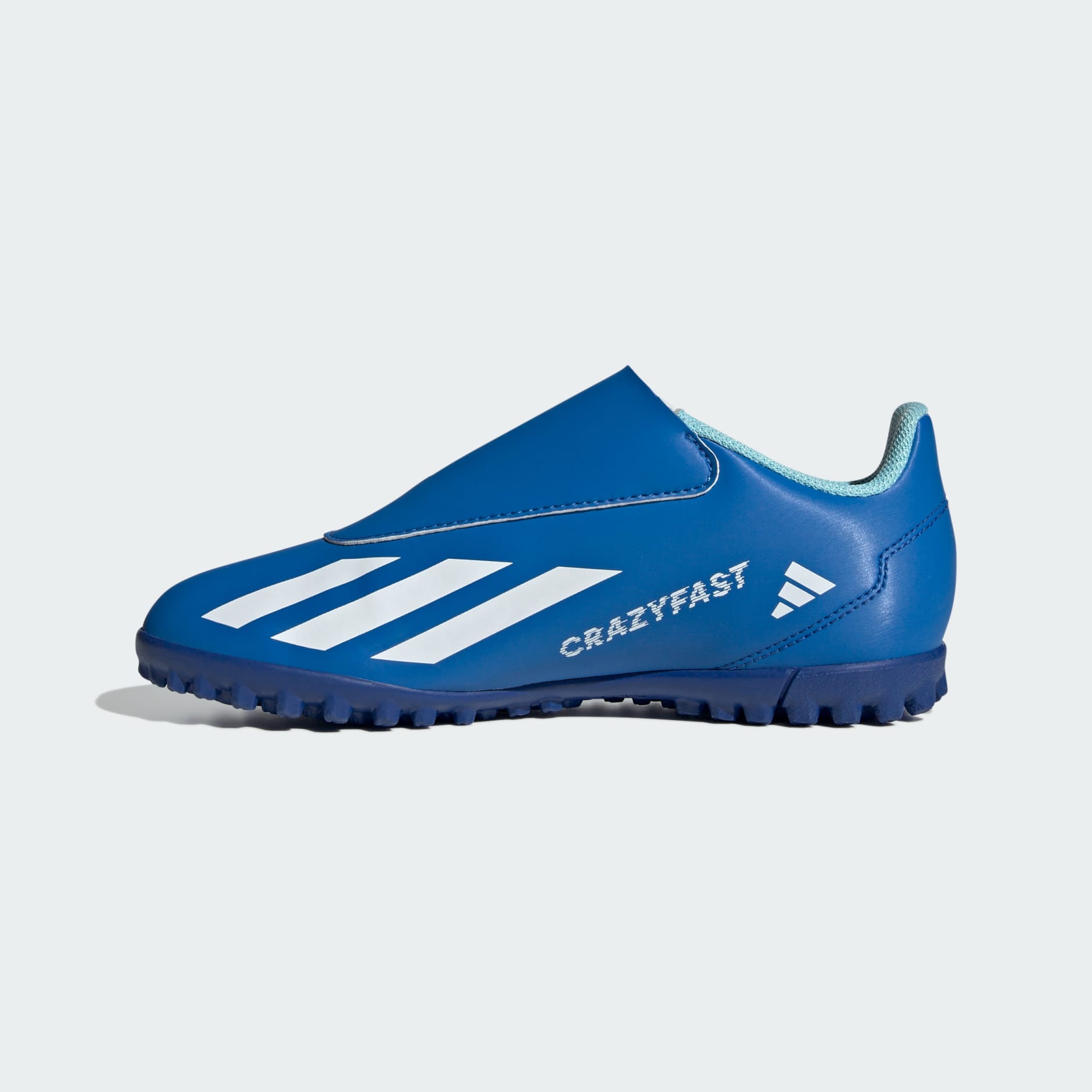 adidas X Crazyfast.4 Hook-and-Loop Mavi Halı Saha Ayakkabısı (IE4061)