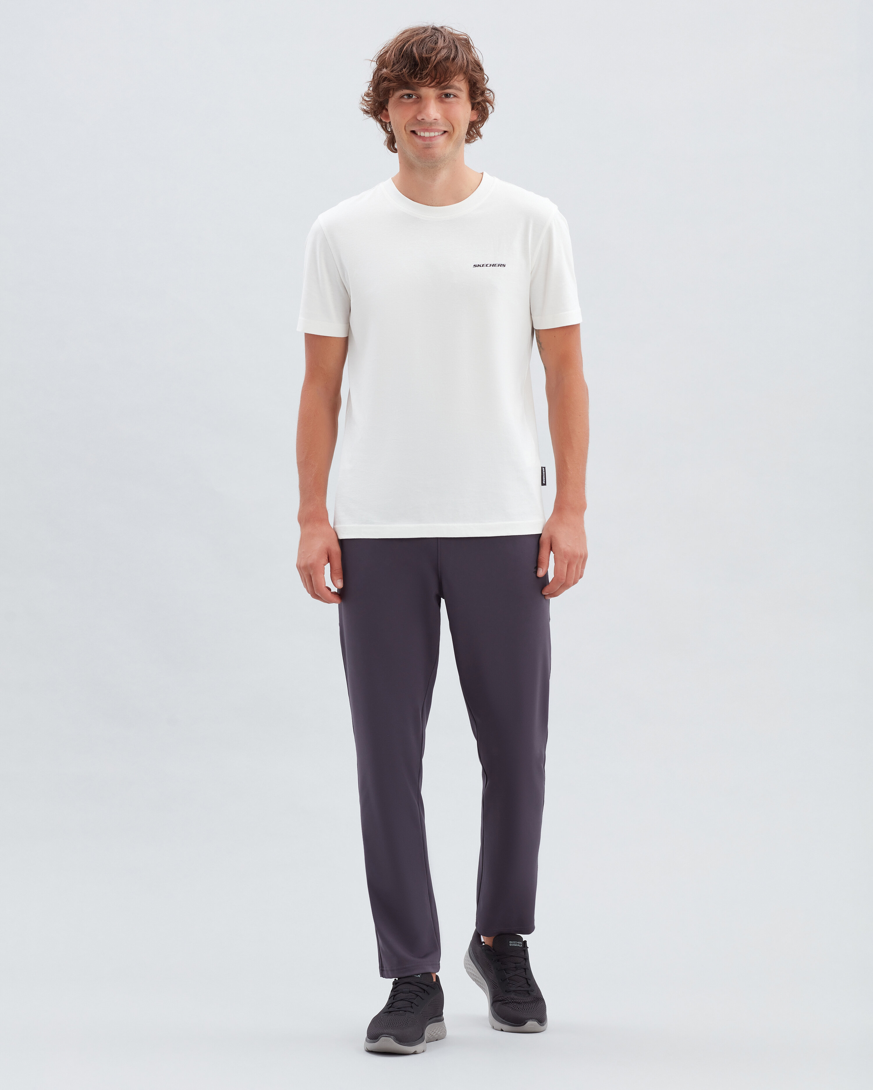 Skechers New Basics Crew Beyaz Tişört (S212910-102)