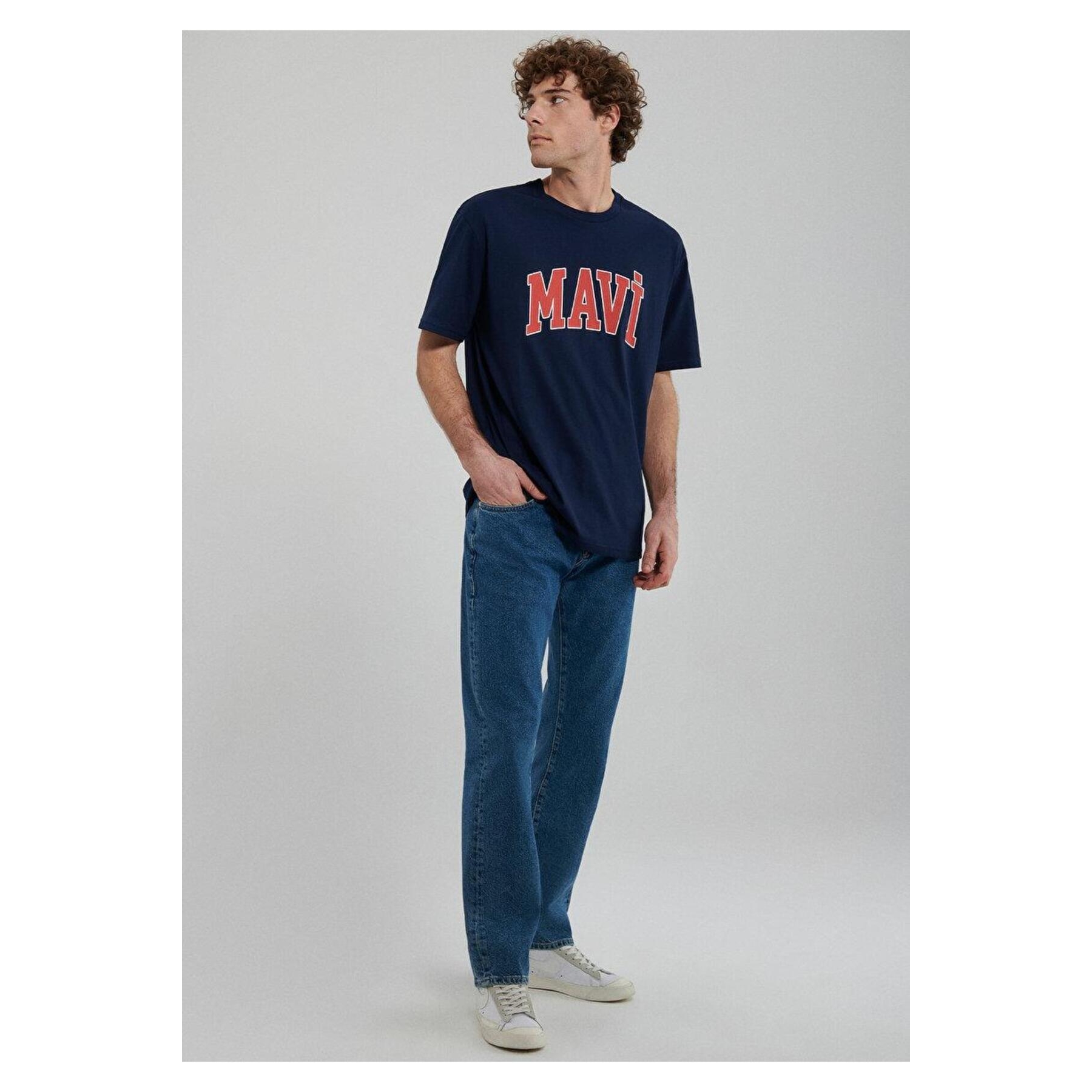 Mavi Jeans Mavi̇ Logo Koyu Lacivert Kısa Kollu Tişört (0611711-84371)