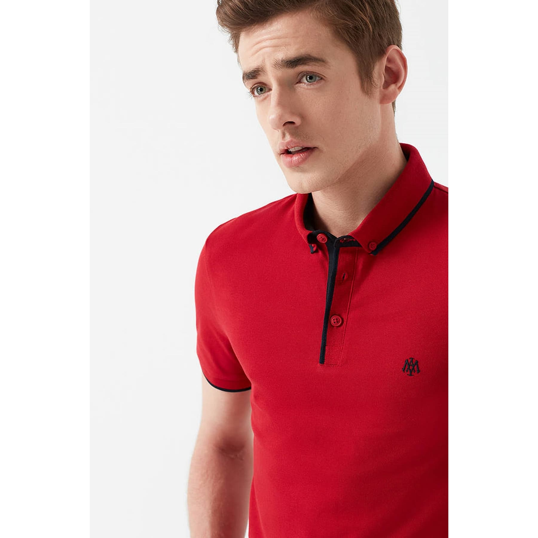 Erkek Kırmızı Polo Yaka Tişört (062373-28441)