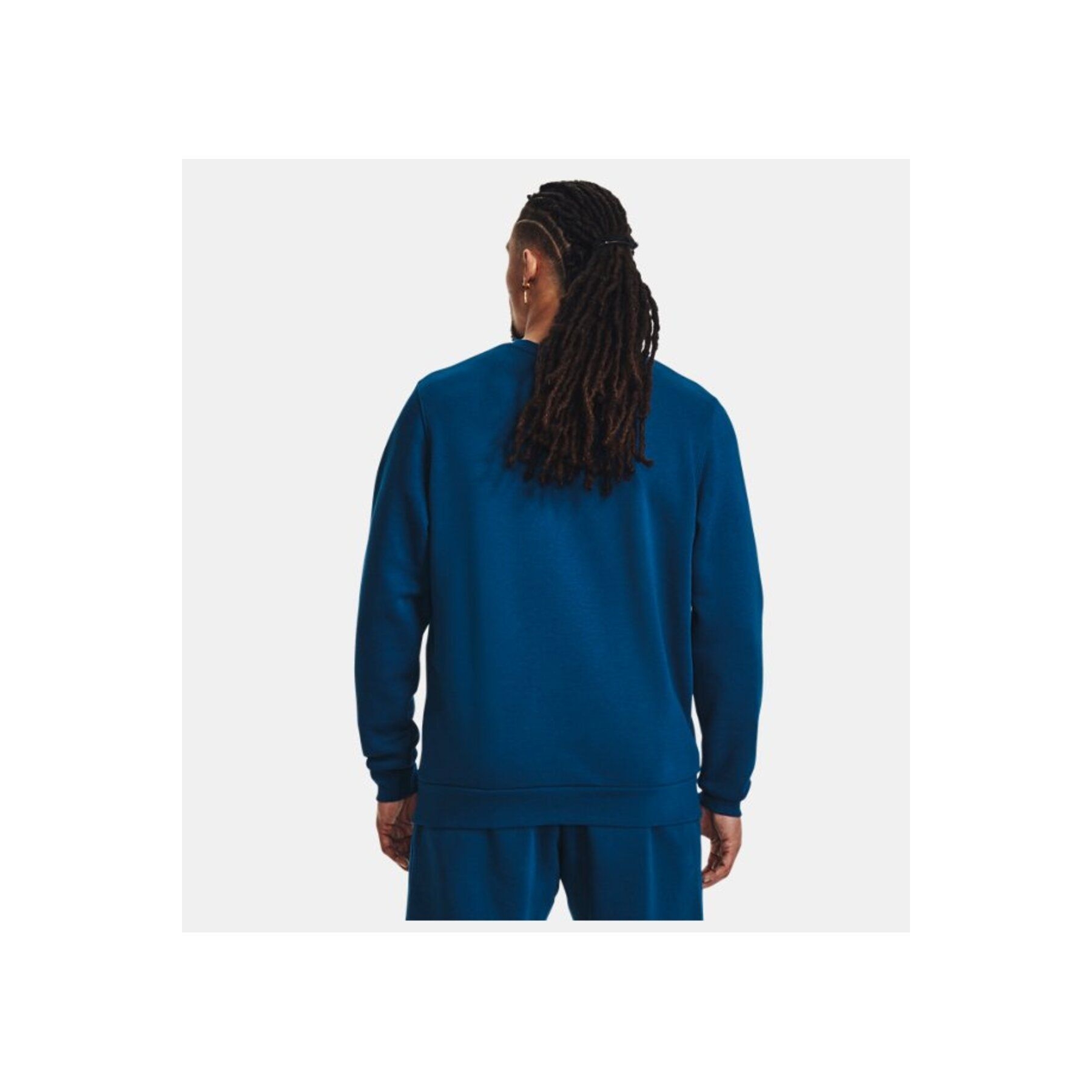 Under Armour Essential Fleece Crew Erkek Mavi Sweatshirt (1374250-426)
