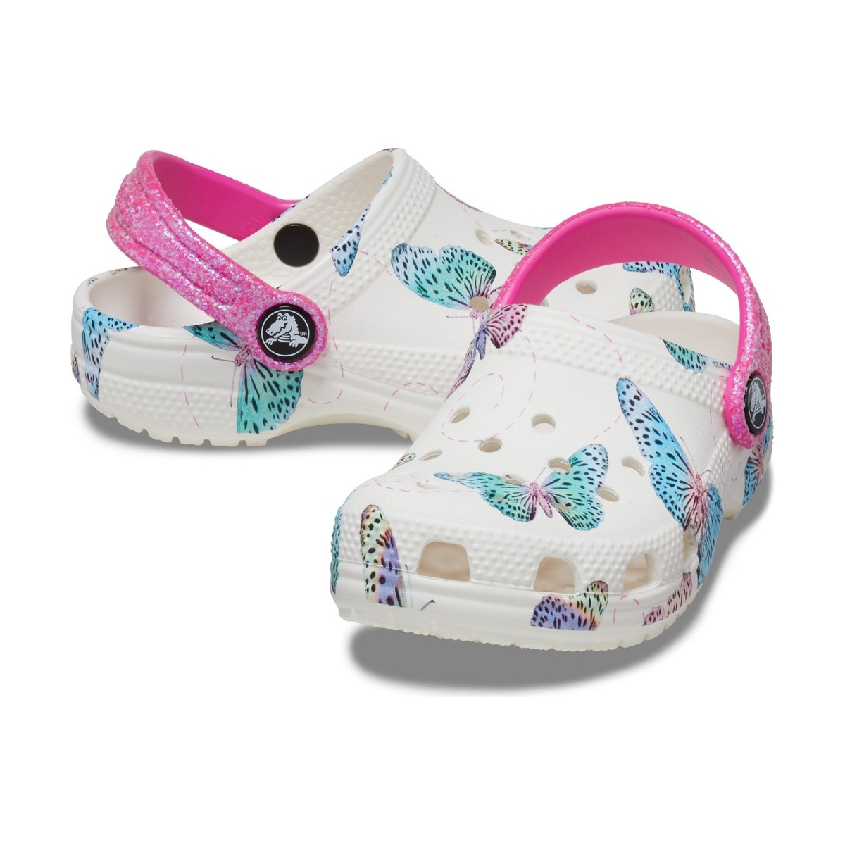 Crocs Classic Butterfly Clog Çocuk Beyaz Terlik Sandalet (208300-94S)