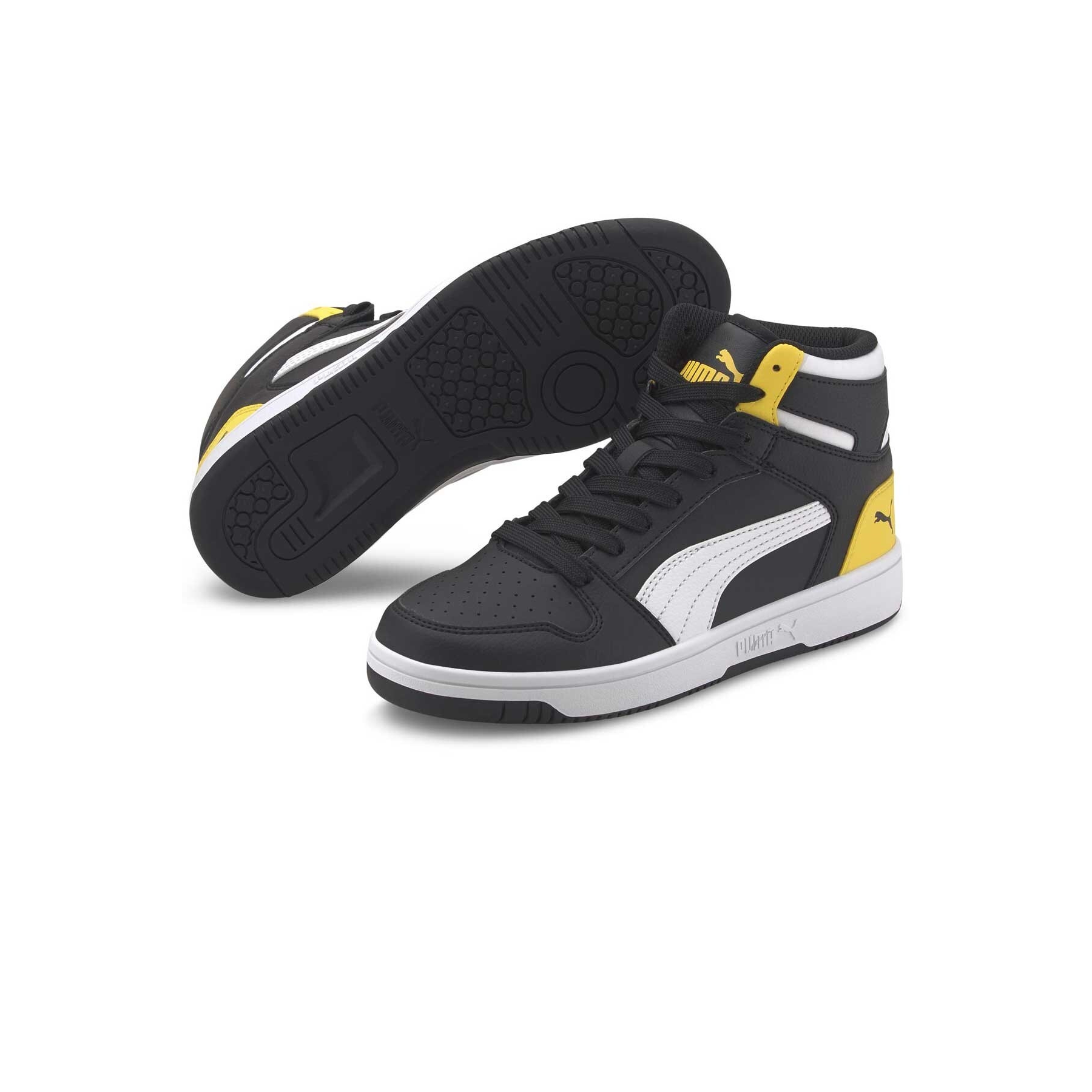 Puma Rebound Layup Çocuk Siyah Spor Ayakkabı (370486-12)