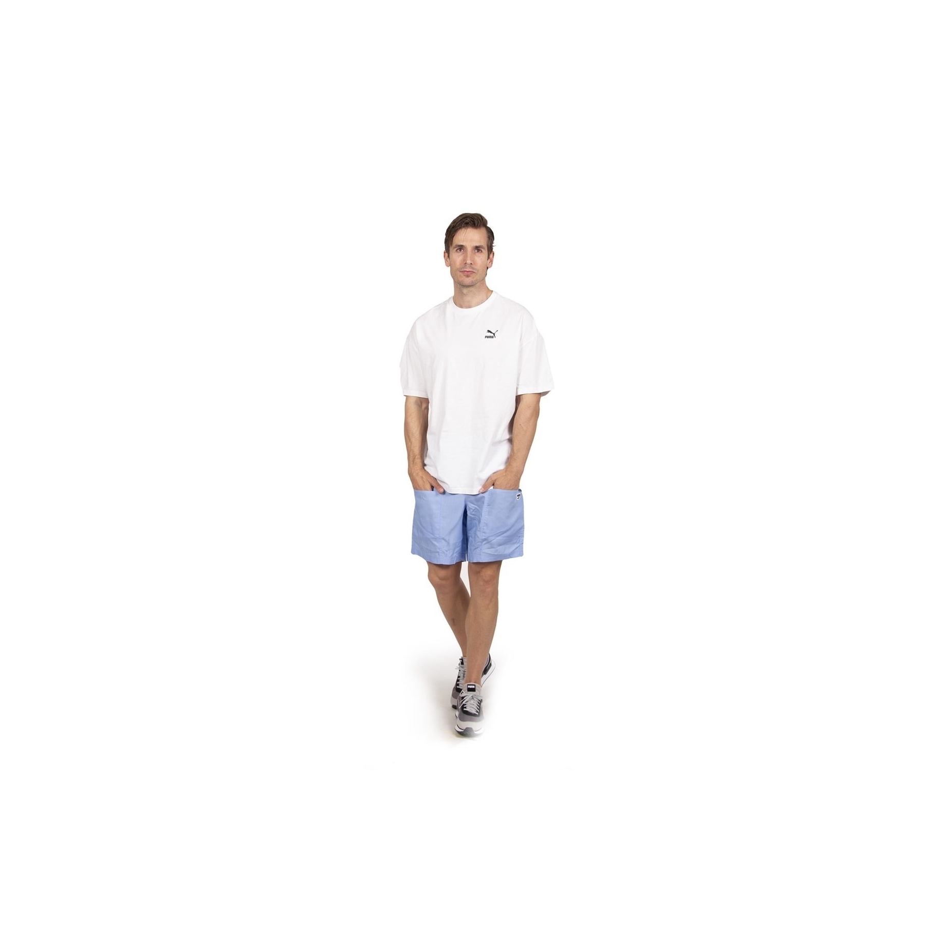 Puma Classics Oversize Erkek Beyaz Tişört (538070-02)
