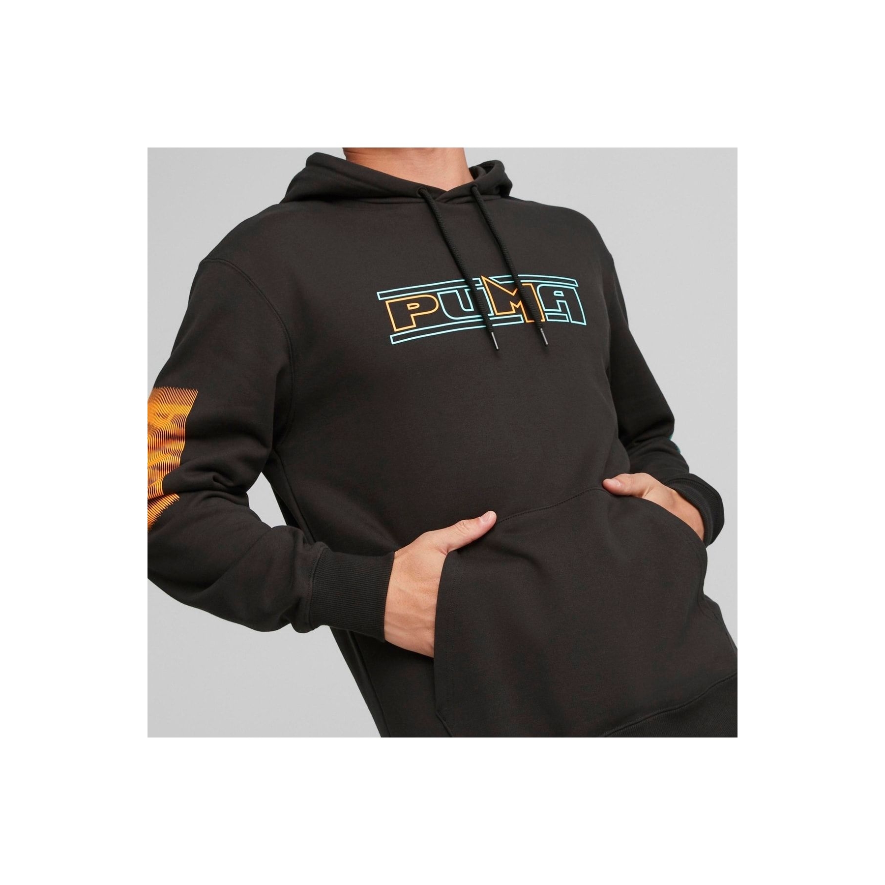 Puma SWxP Graphic Erkek Siyah Sweatshirt (538220-01)
