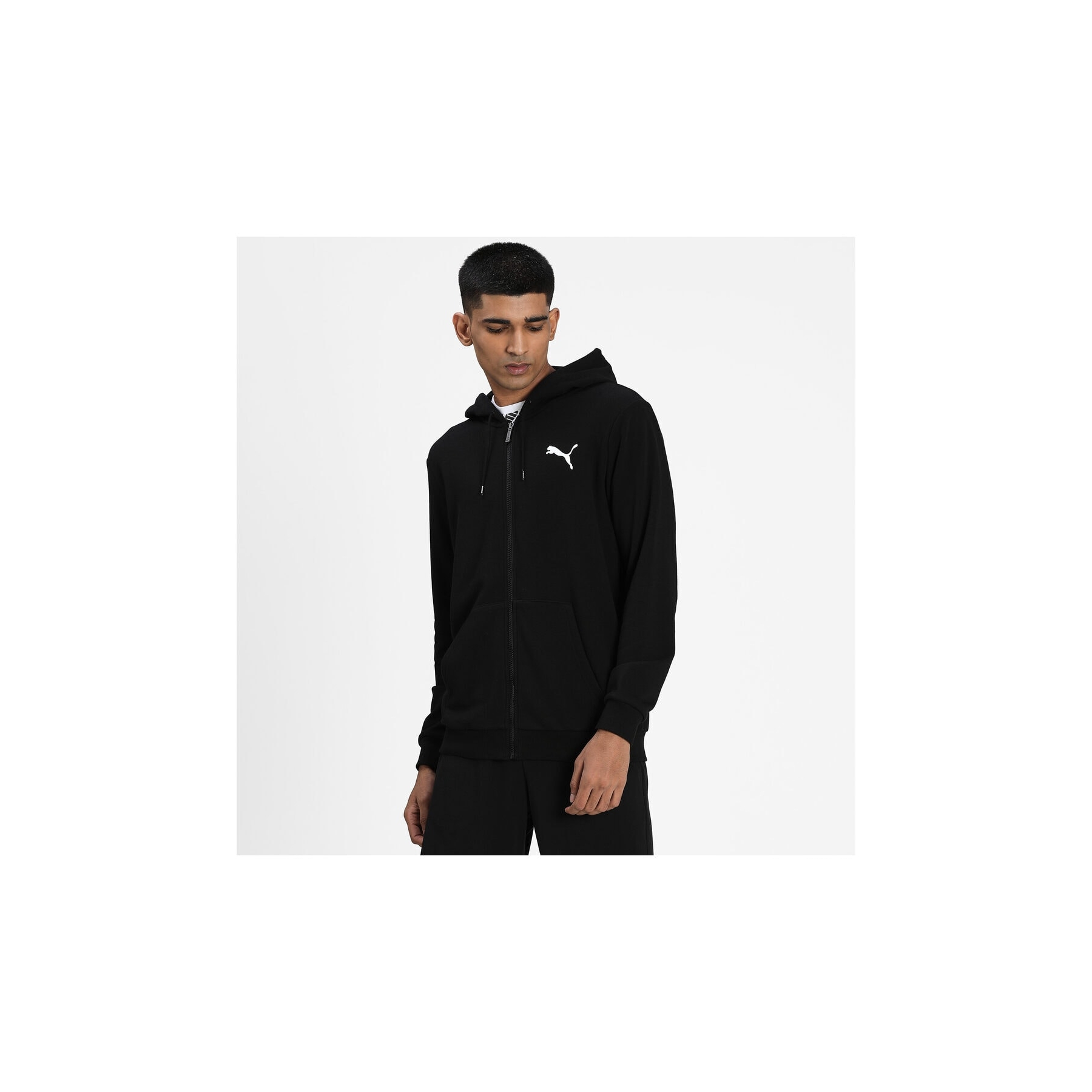 Puma Essentials Small Logo Erkek Siyah Sweatshirt (586704-51)