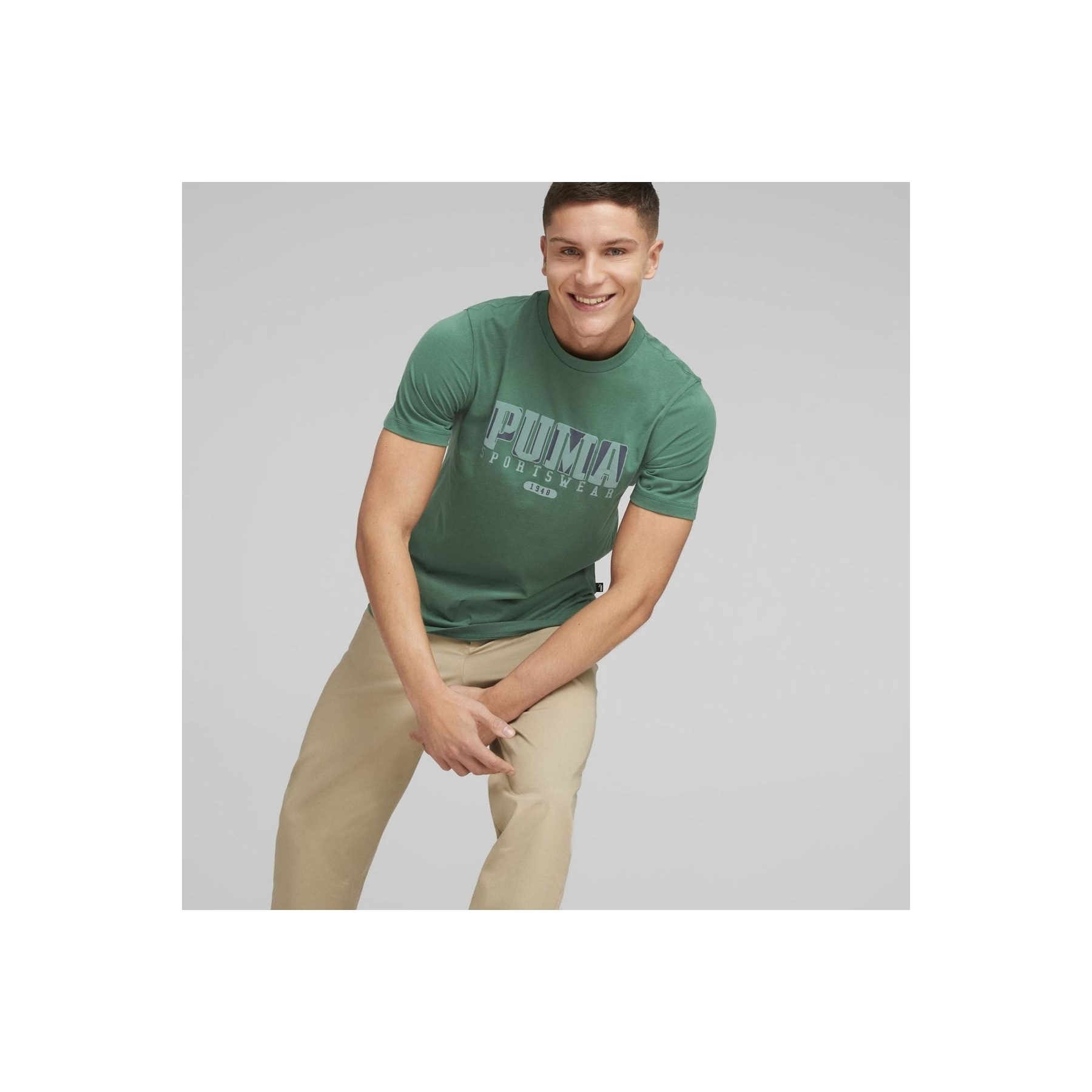 Puma Graphics Retro Erkek Yeşil Tişört (674486-37)