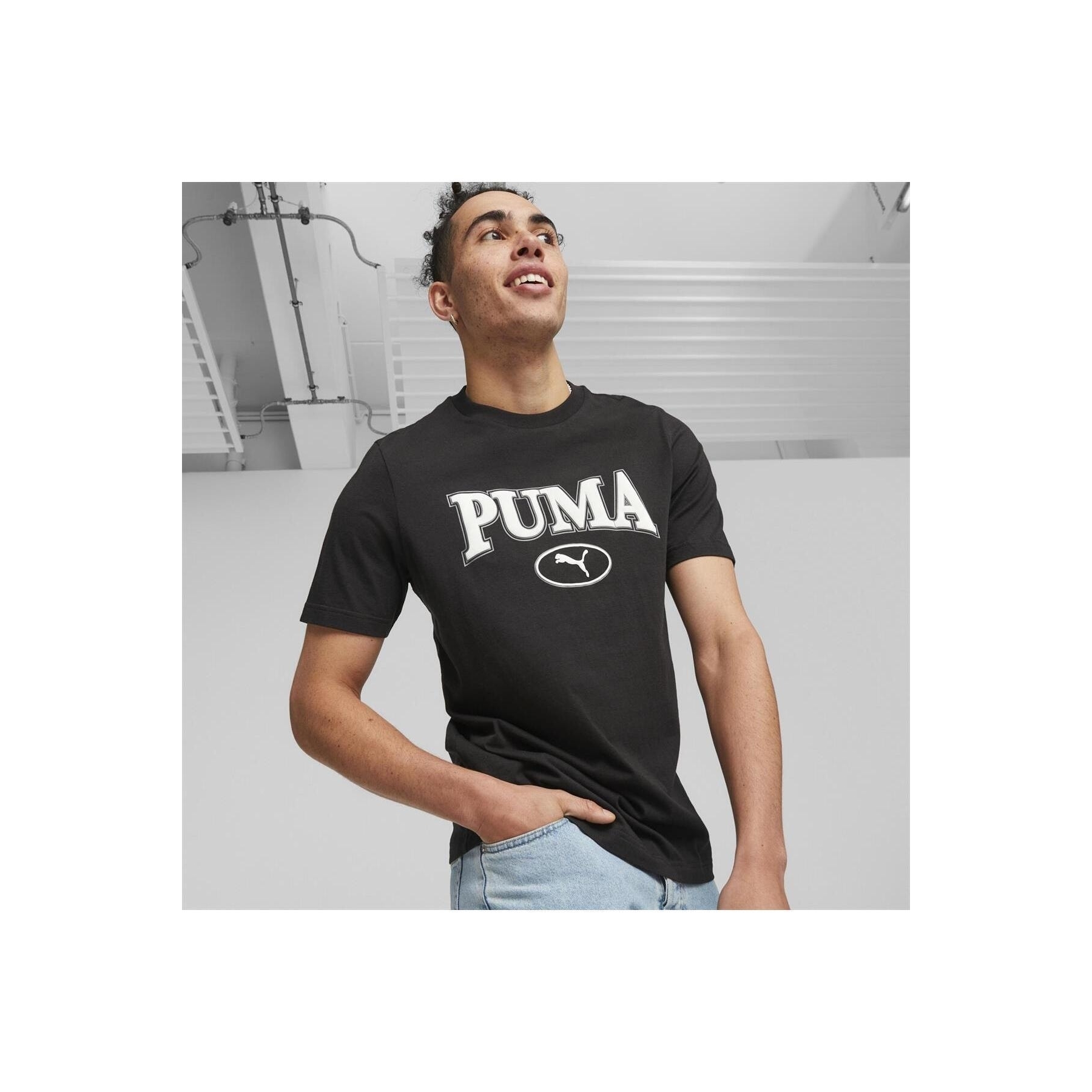 Puma Squad Erkek Siyah Tişört (676013-01)