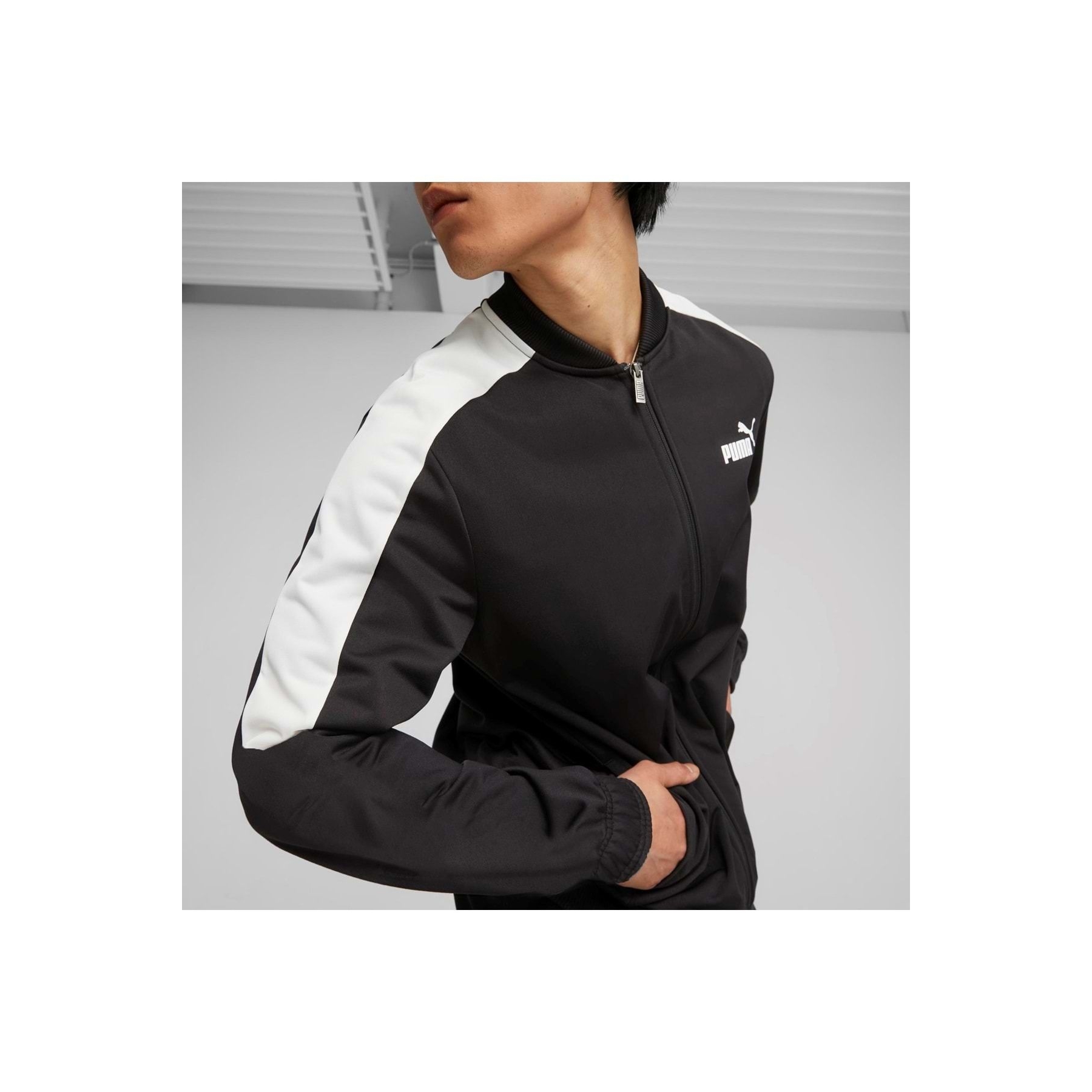 Puma Baseball Tricot Suit Erkek Siyah Eşofman Takımı (677428-01)