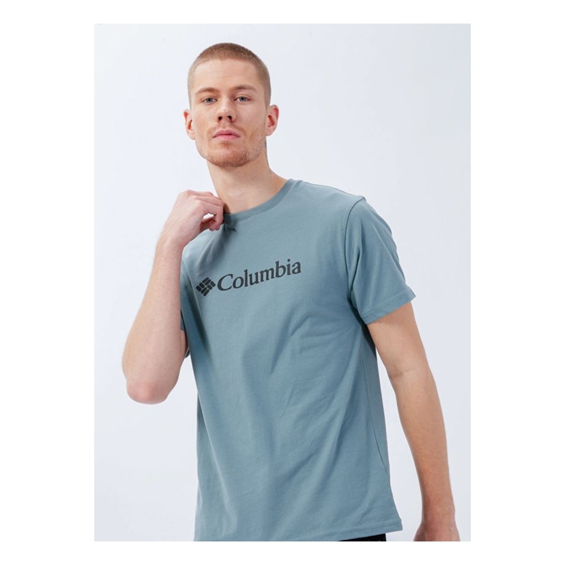 Columbia Basıc Bıg Logo Yeşil Tişört (CS0287-346)