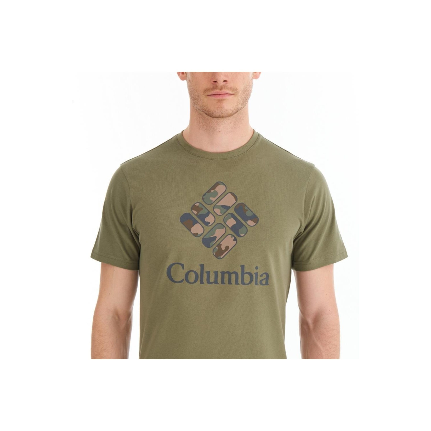 Columbia Csc M Stacked Erkek Yeşil Tişört (CS0305-397)