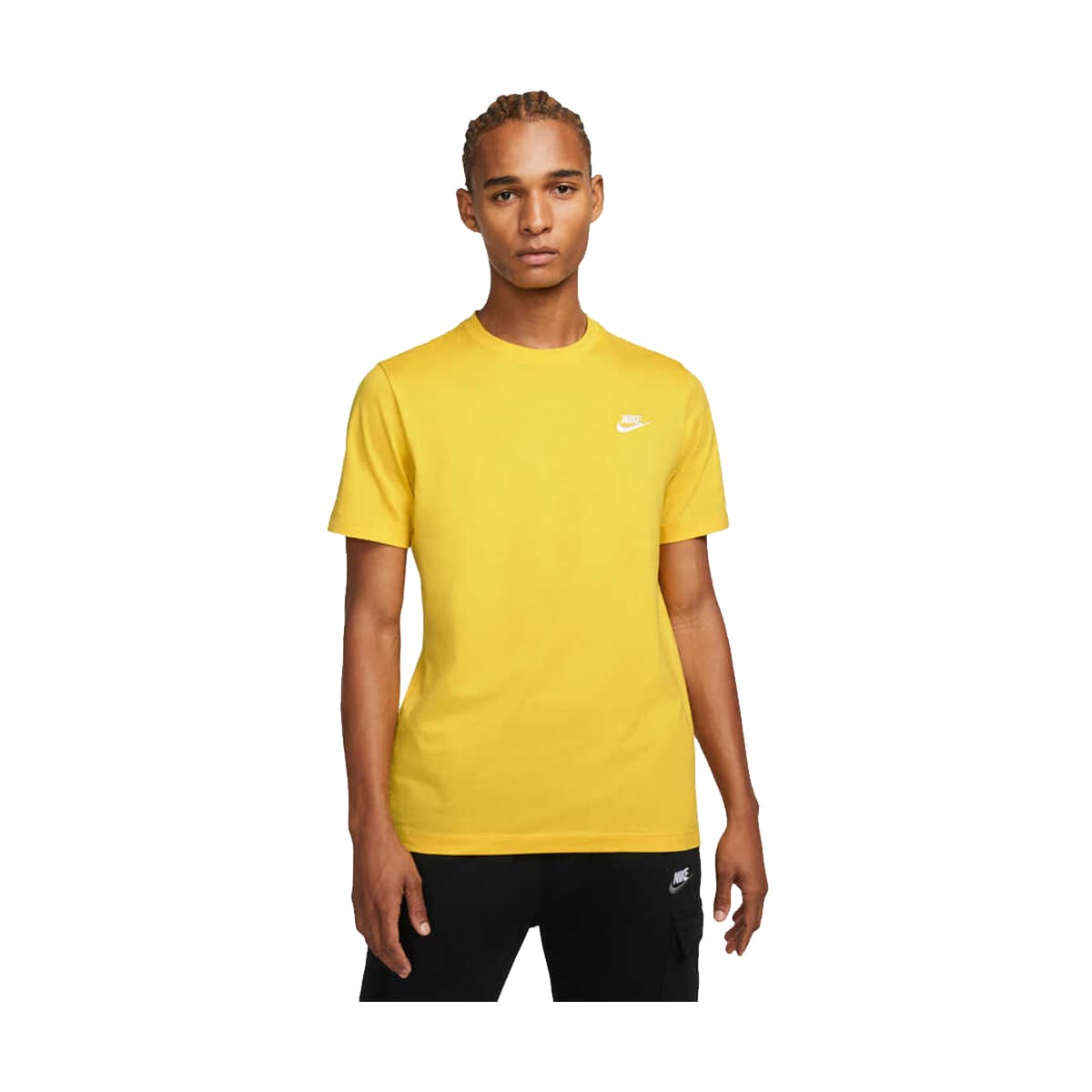 Nike Club Tee Erkek Sarı Tişört (AR4997-709)