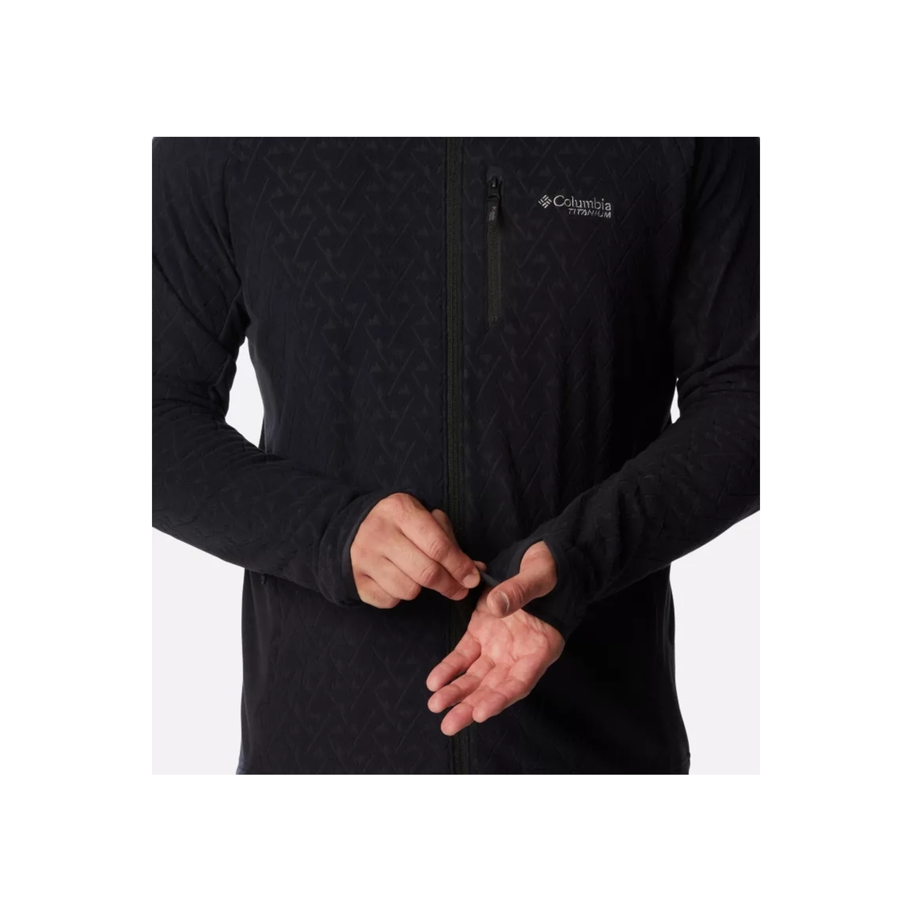 Columbia Titan Pass 3.0 Full Zip Fleece Erkek Siyah Ceket (AO2689-10)