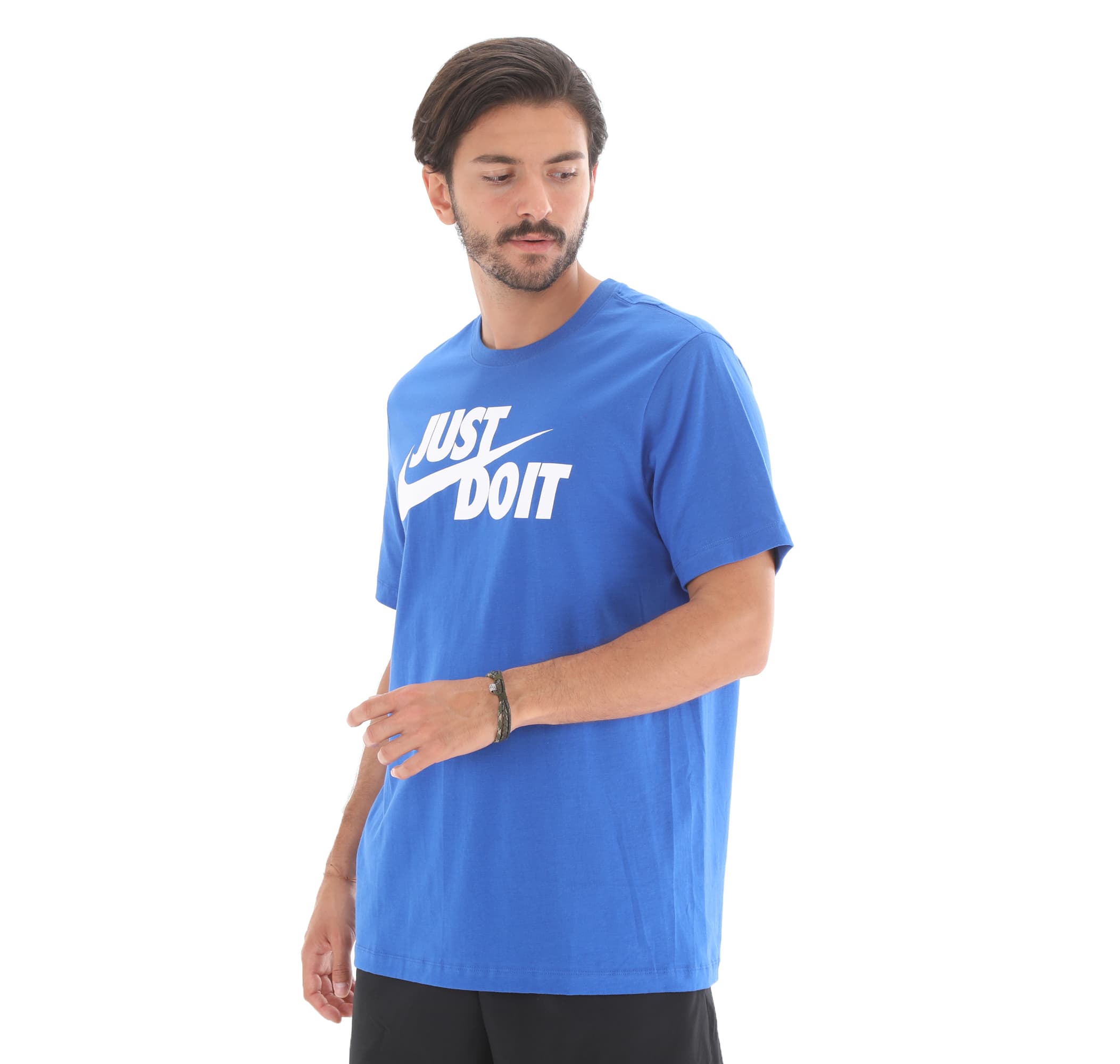 Sportswear Just Do It Erkek Mavi Tişört (AR5006-480)