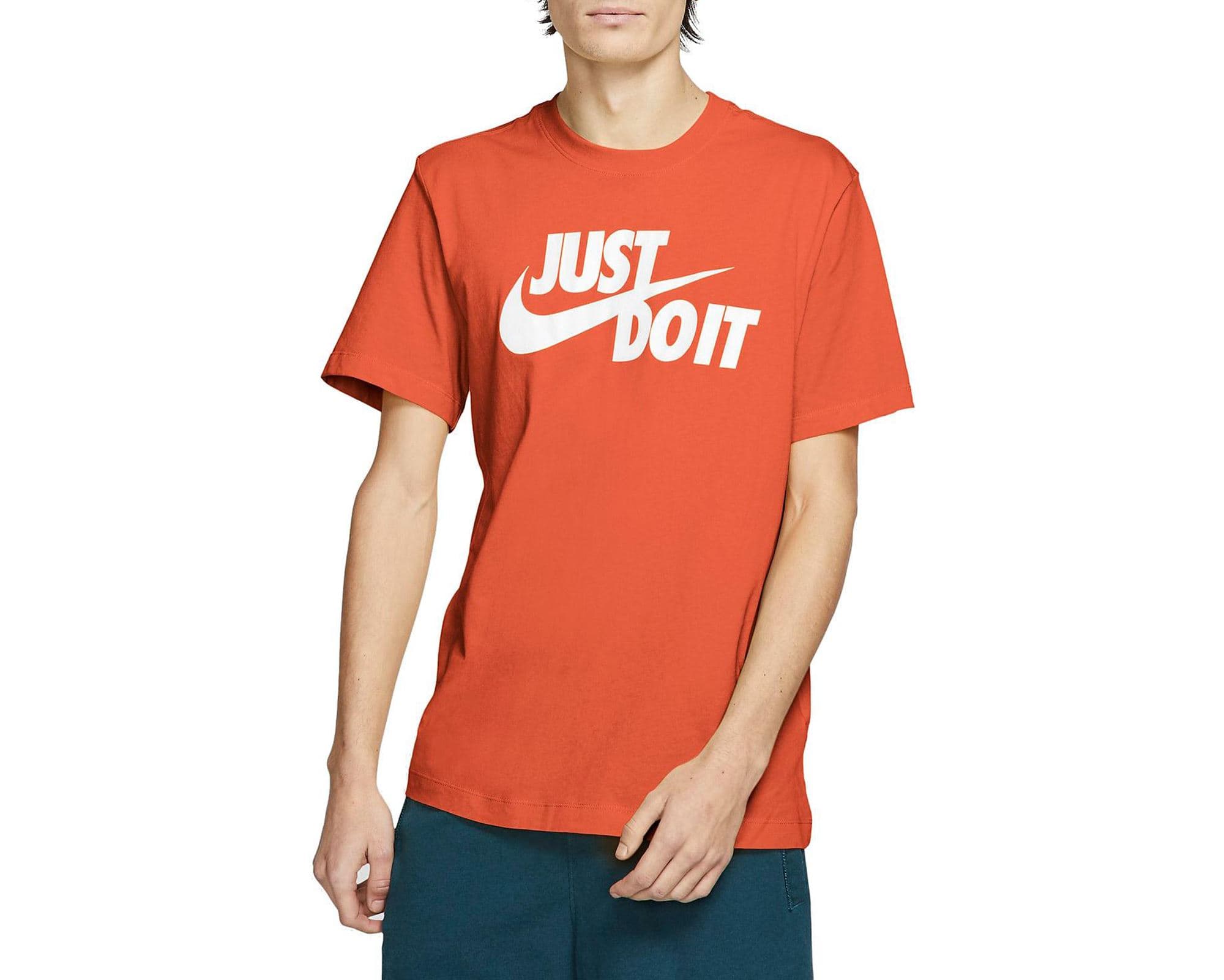 Nike Just Do It Erkek Turuncu Tişört (AR5006-842)