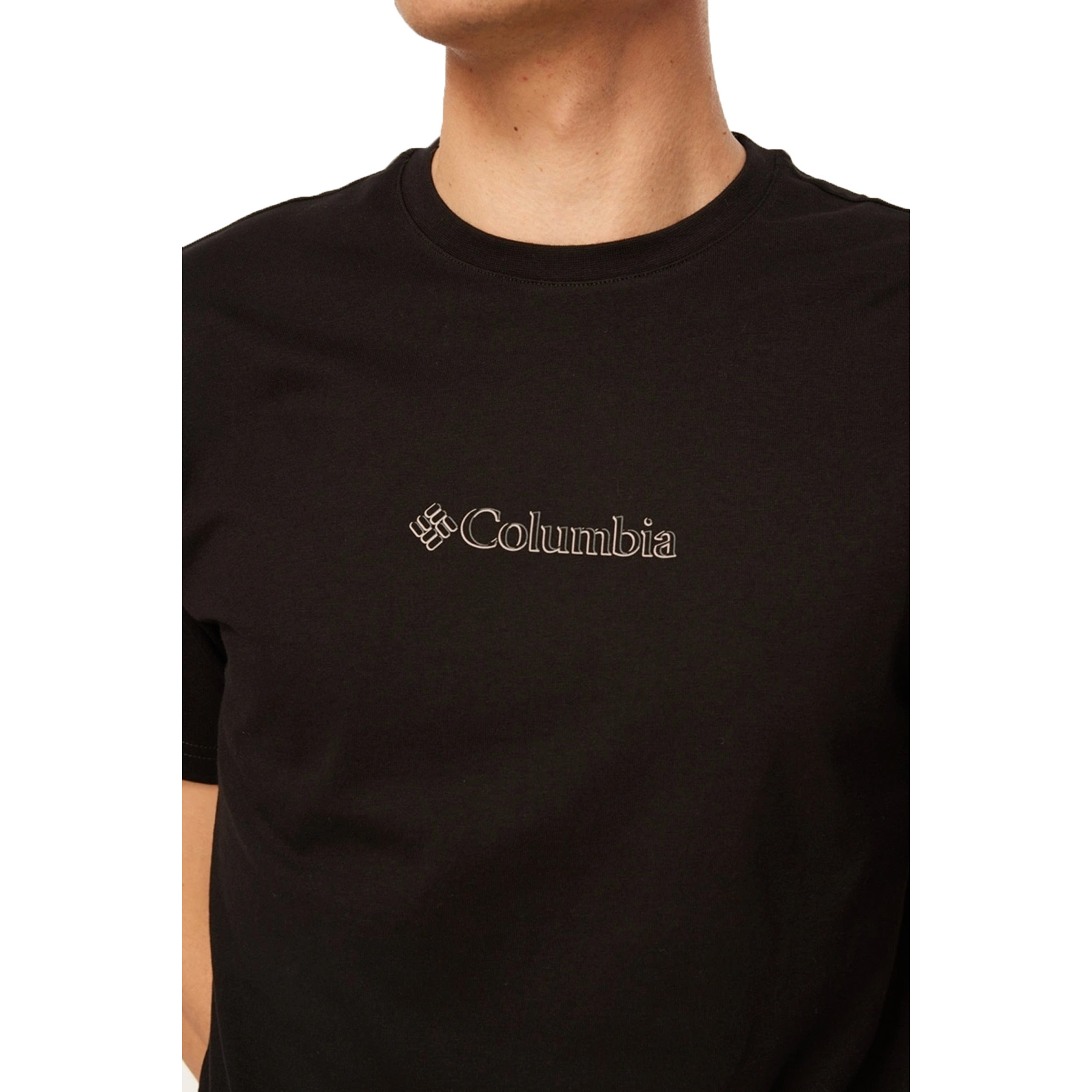 Columbia Branded Mini Emb SS Erkek Siyah Tişört (CS0339-10)