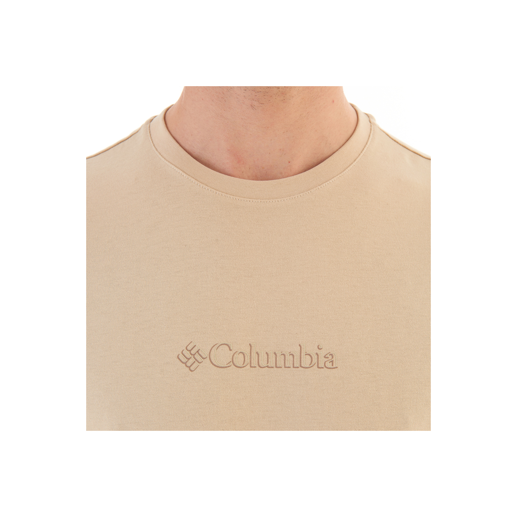Columbia Campsite Icons Erkek Bej Kısa Kollu Tişört (CS0339-271)