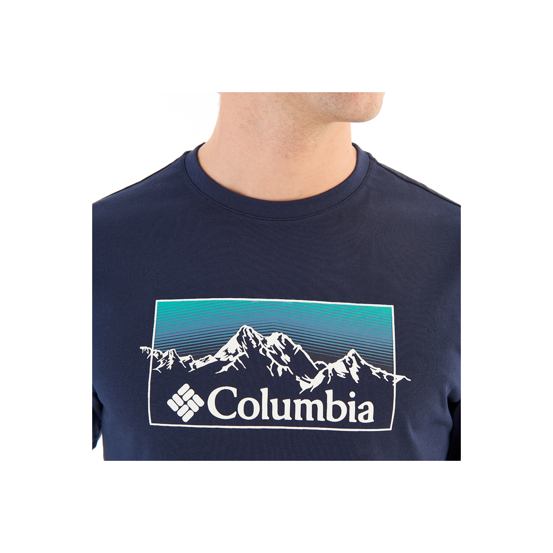 Columbia Linear Range SS Erkek Siyah Kısa Kollu Tişört (CS0344-466)