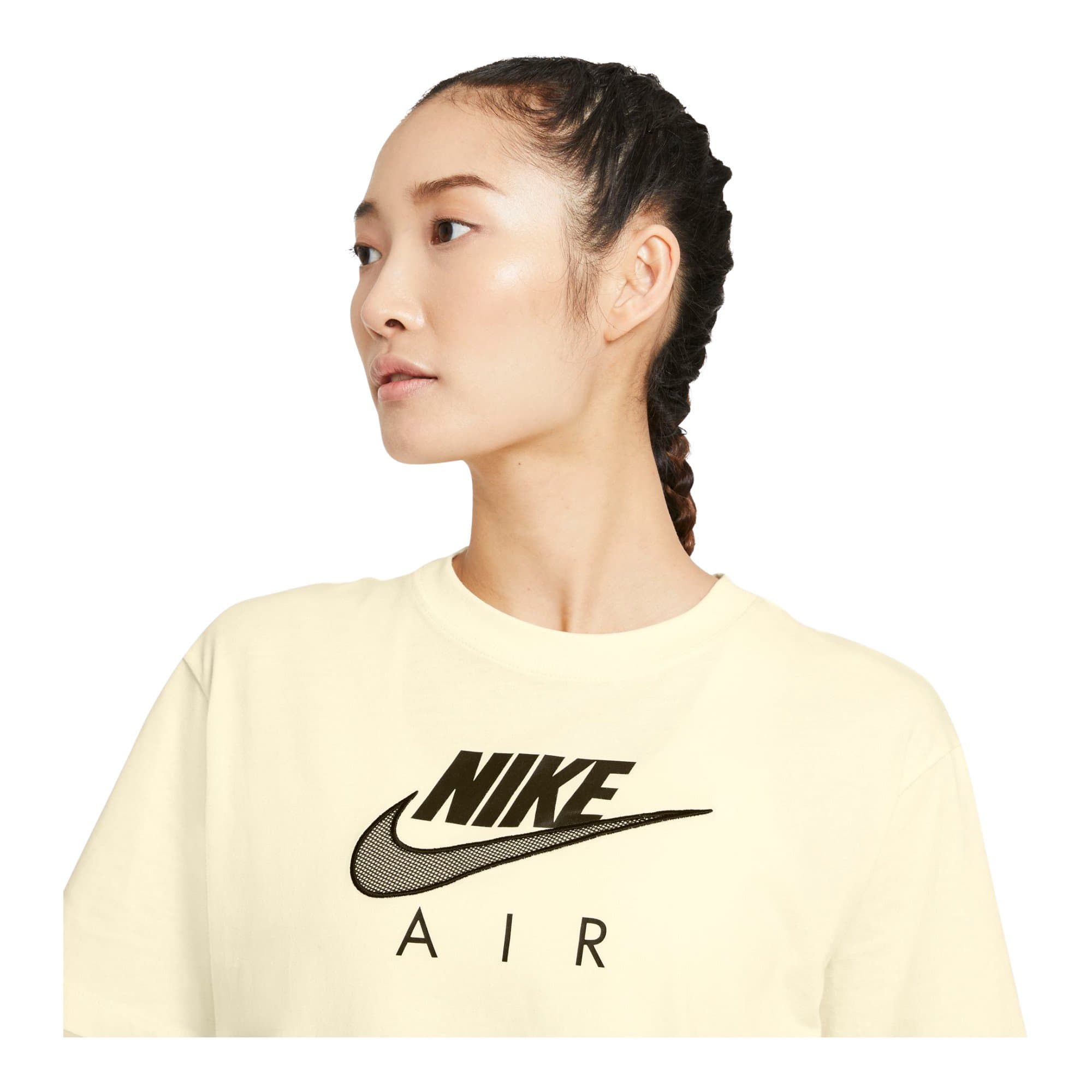 Air Women's Boyfriend Top Kadın Sarı Tişört (CZ8614-113)