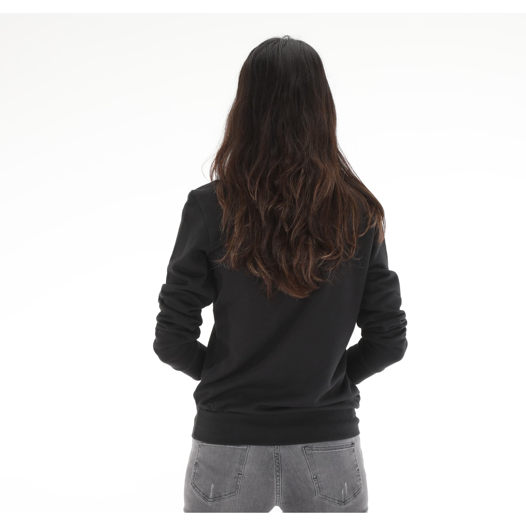 Essentials Linear Kadın Siyah Sweatshirt (DP2363)