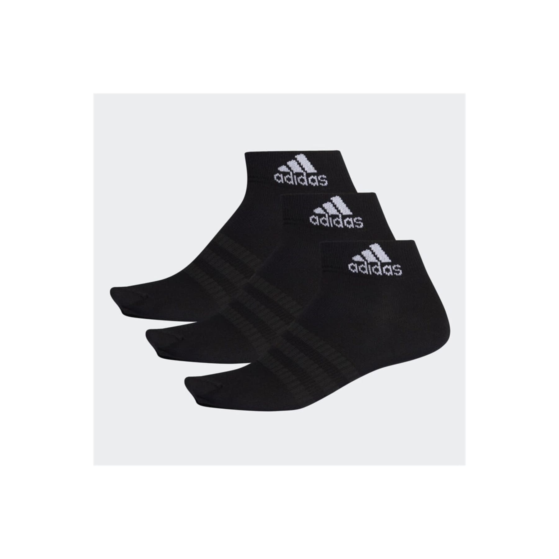 adidas 3 Çift Siyah Bilek Boy Çorap (DZ9436)