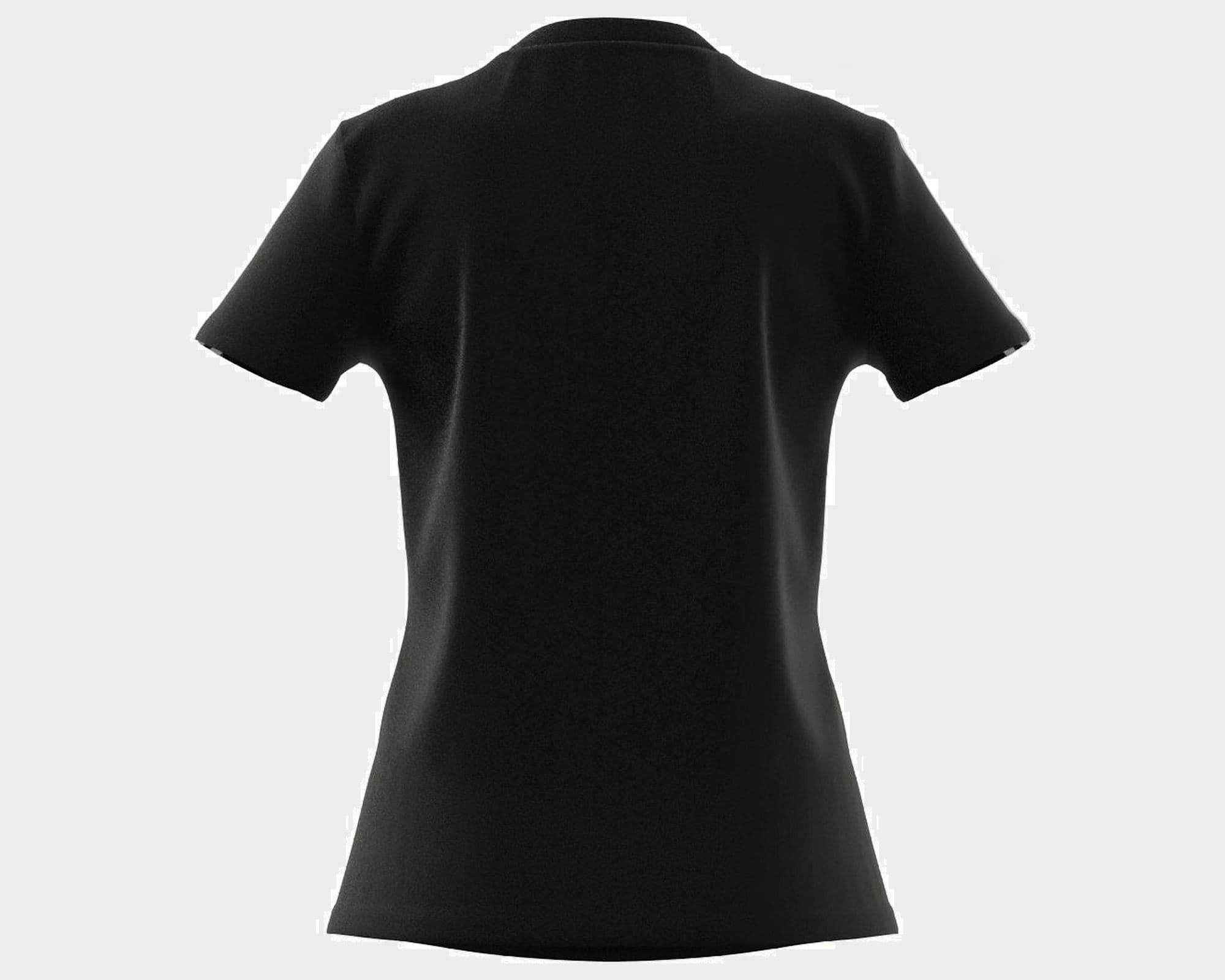 Loungewear Essentials Slim 3-Stripes Kadın Siyah Tişört (GL0784)