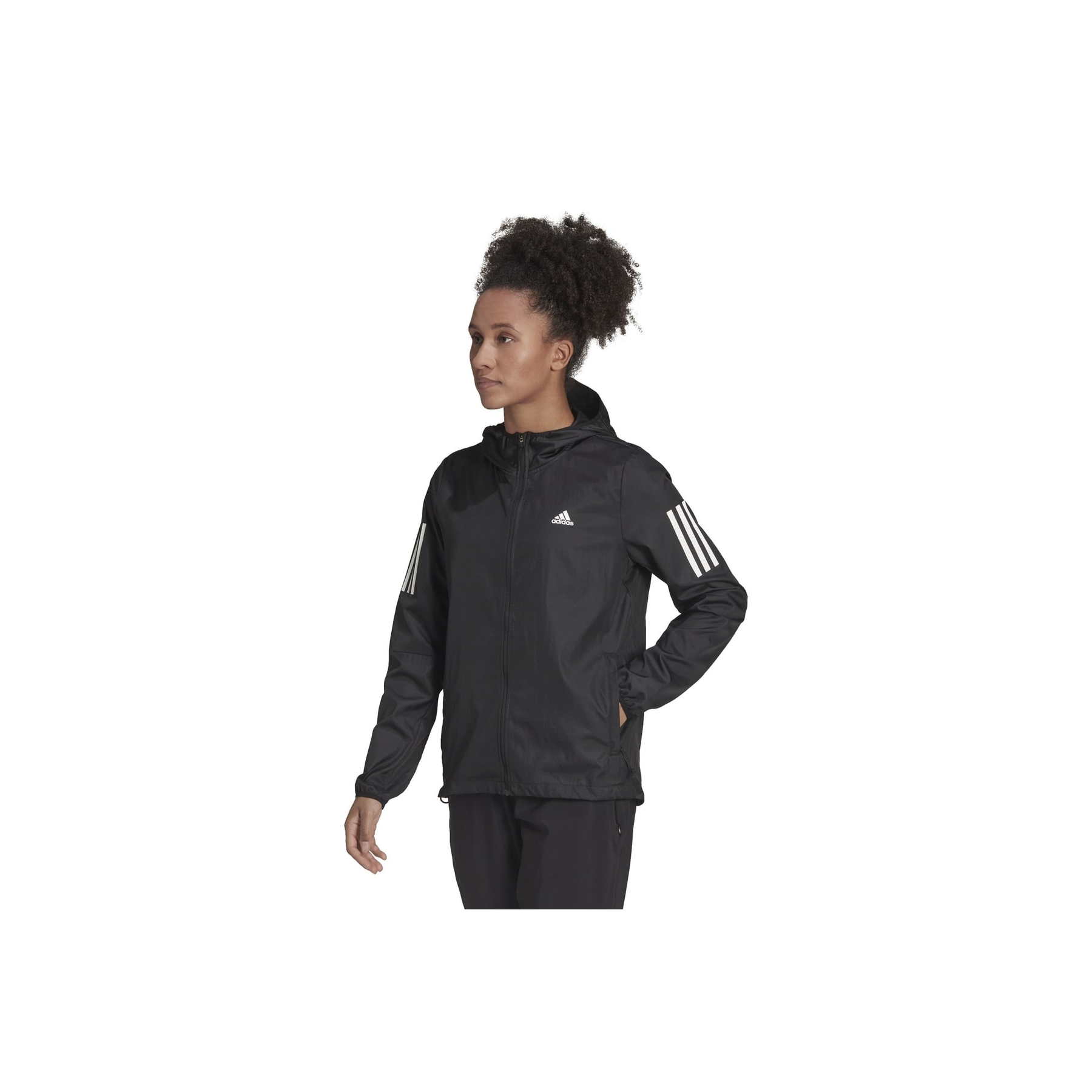 adidas Own the Run Hooded Running Kadın Siyah Rüzgarlık (H59271)