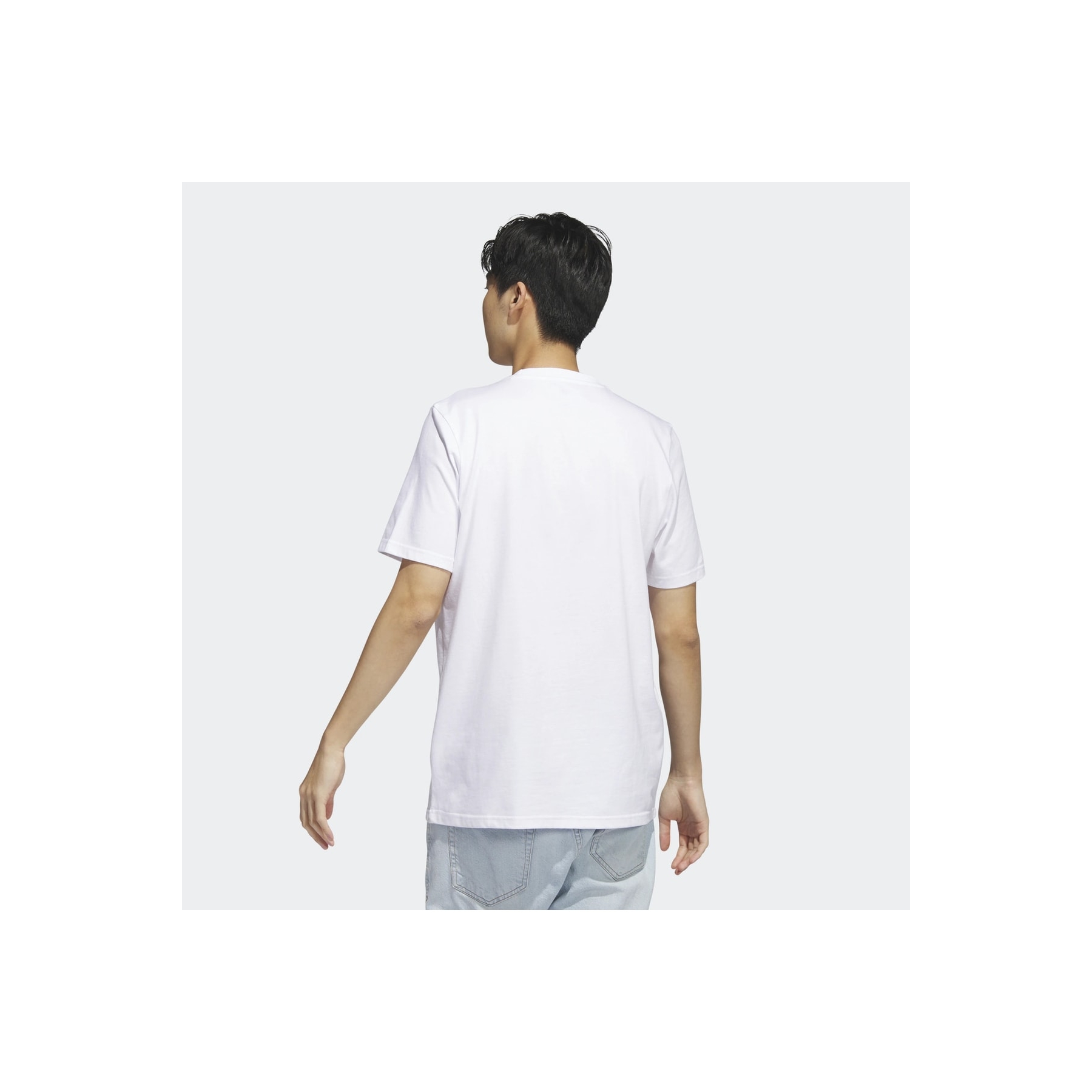 adidas adidas Camo Short Sleeve Erkek Beyaz Tişört (HA7212)