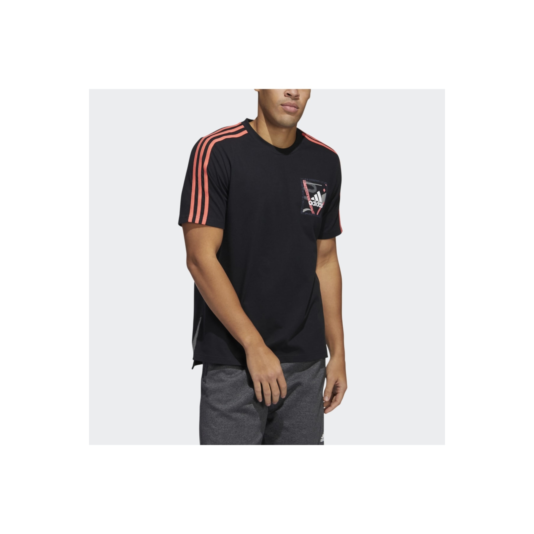 adidas Essentials Single Jersey Siyah Tişört (HE2322)