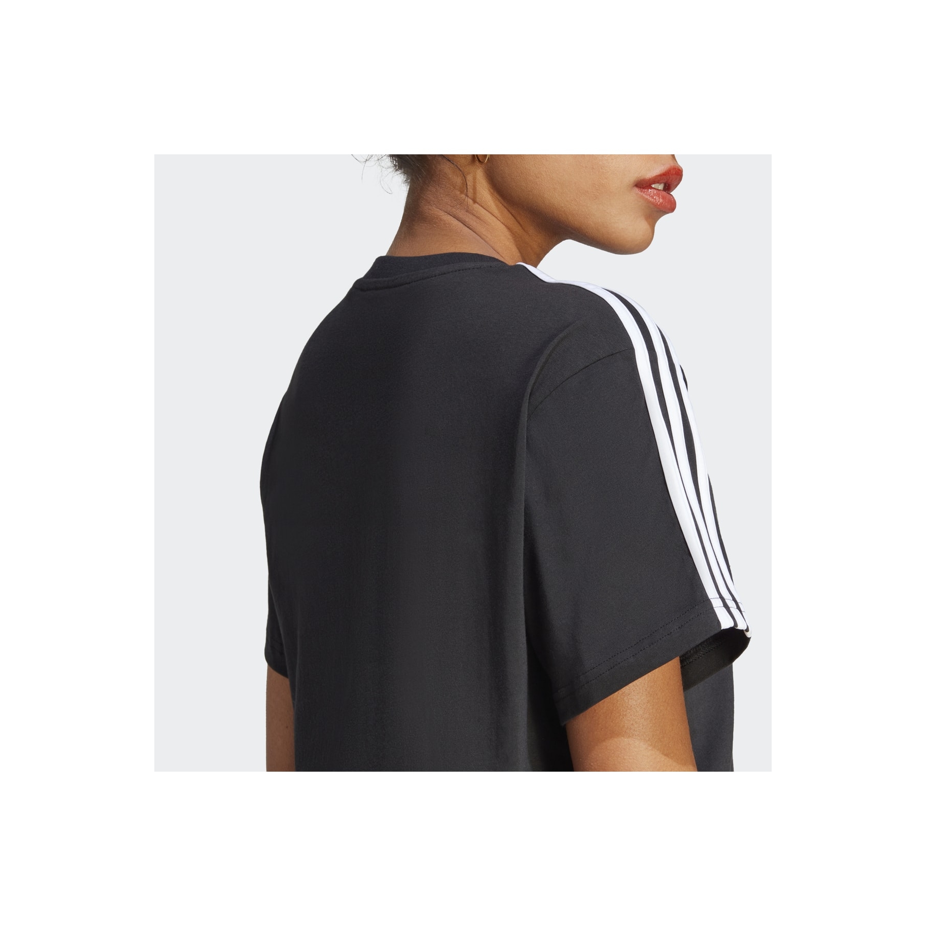 adidas W 3S Cr Kadın Siyah Kısa Kollu Tişört (HR4913)