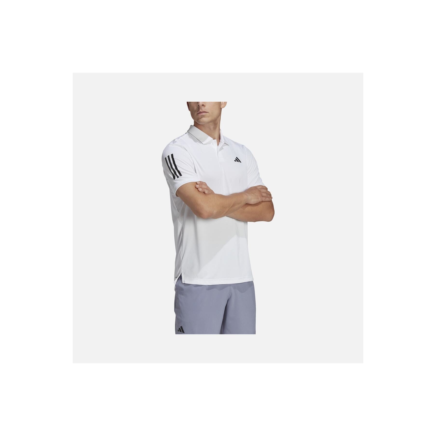 adidas Club 3-Stripes Tennis Erkek Beyaz Polo Yaka Tişört (HS3268)