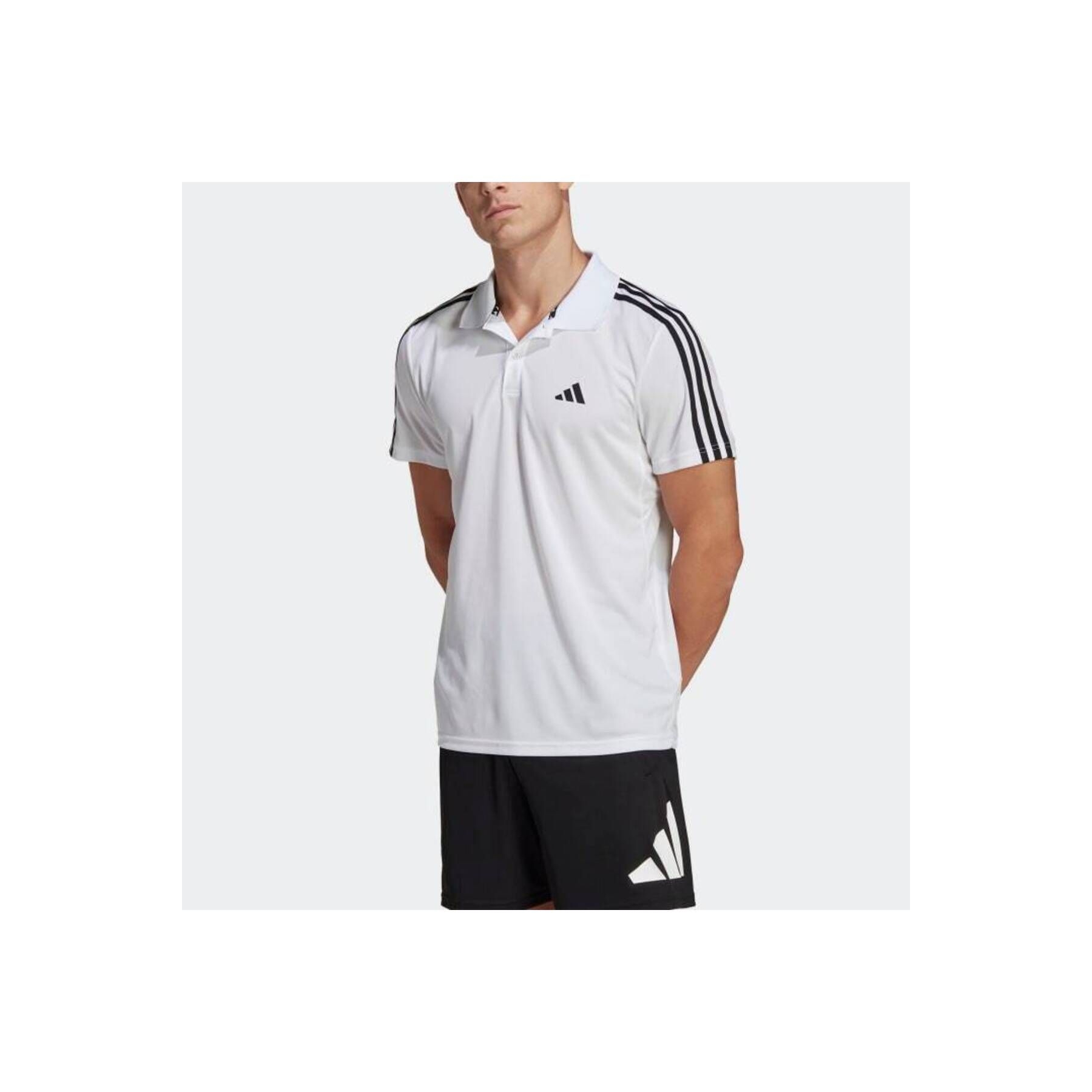 adidas Training Essentials Piqué Erkek Beyaz Polo Tişört (IB8109)