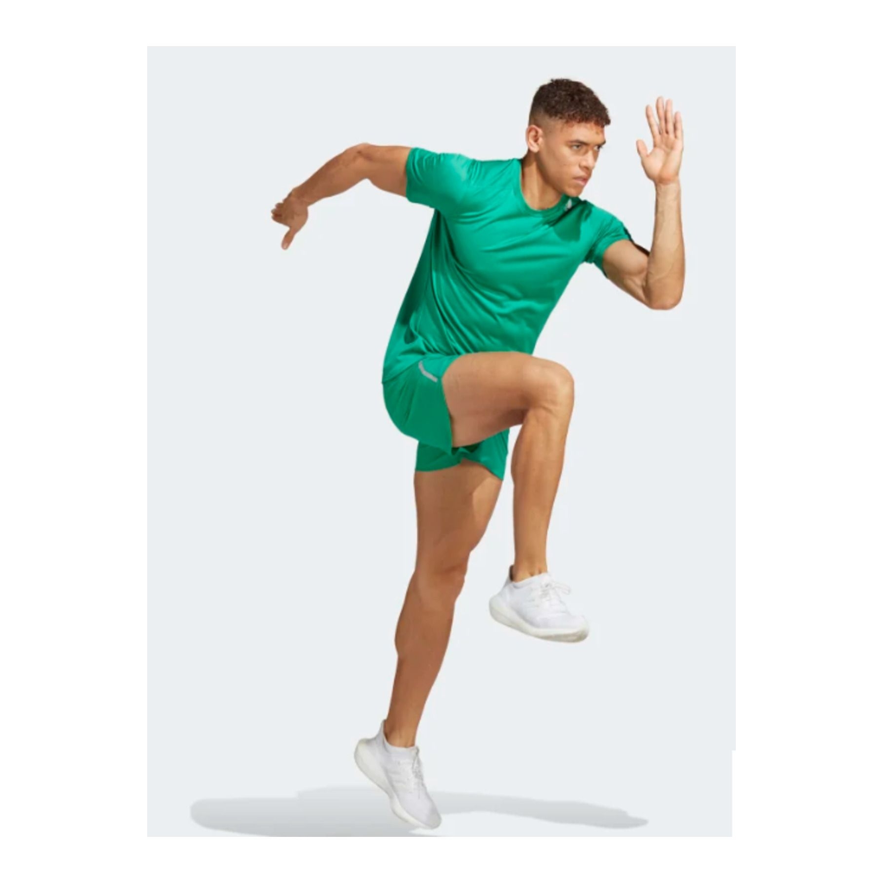 adidas Designed 4 Running Yeşil Tişört (IB8942)