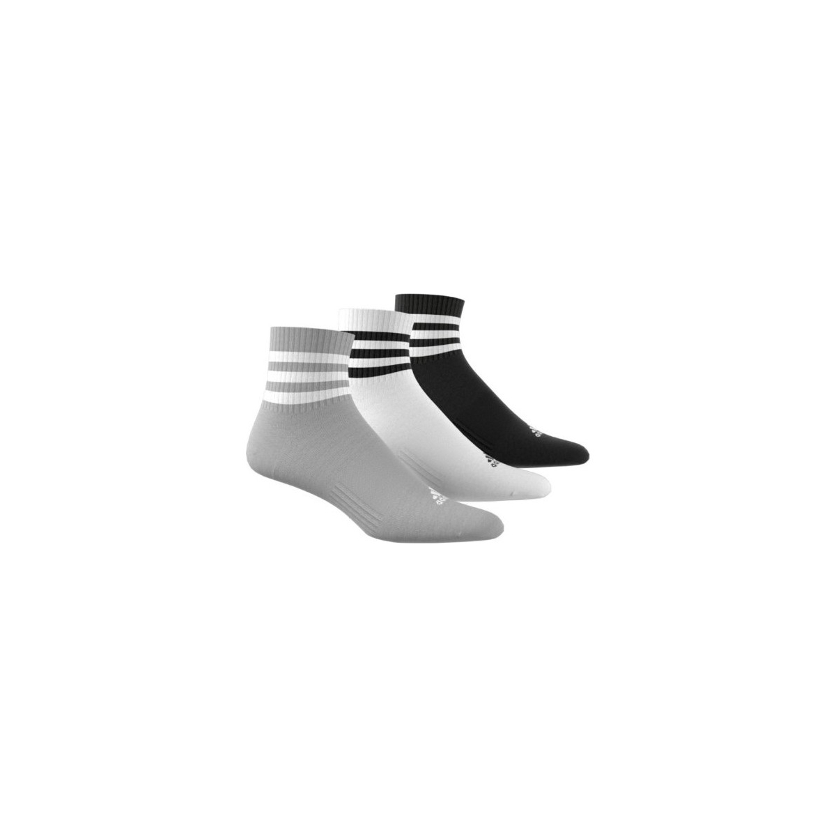 adidas 3-Stripes Cushioned Sportswear Mid-Cut Çorap Seti (IC1318)