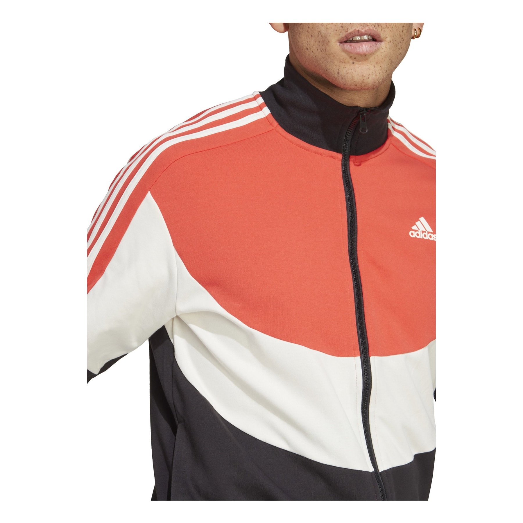 adidas Colorblock Erkek Kırmızı Eşofman Takımı (IC6753)