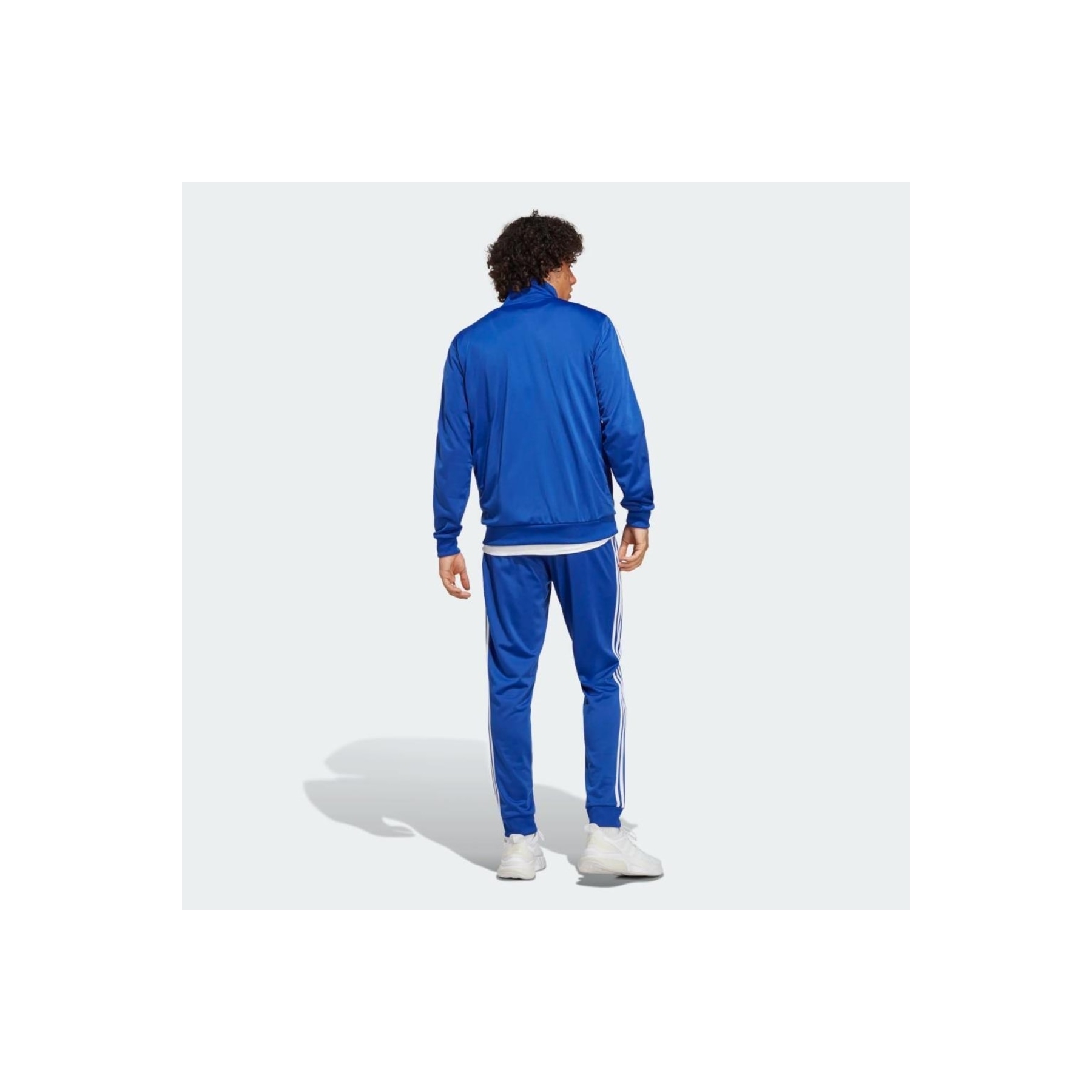 adidas Basic 3-Stripes Tricot Erkek Mavi Eşofman Takımı (IC6761)
