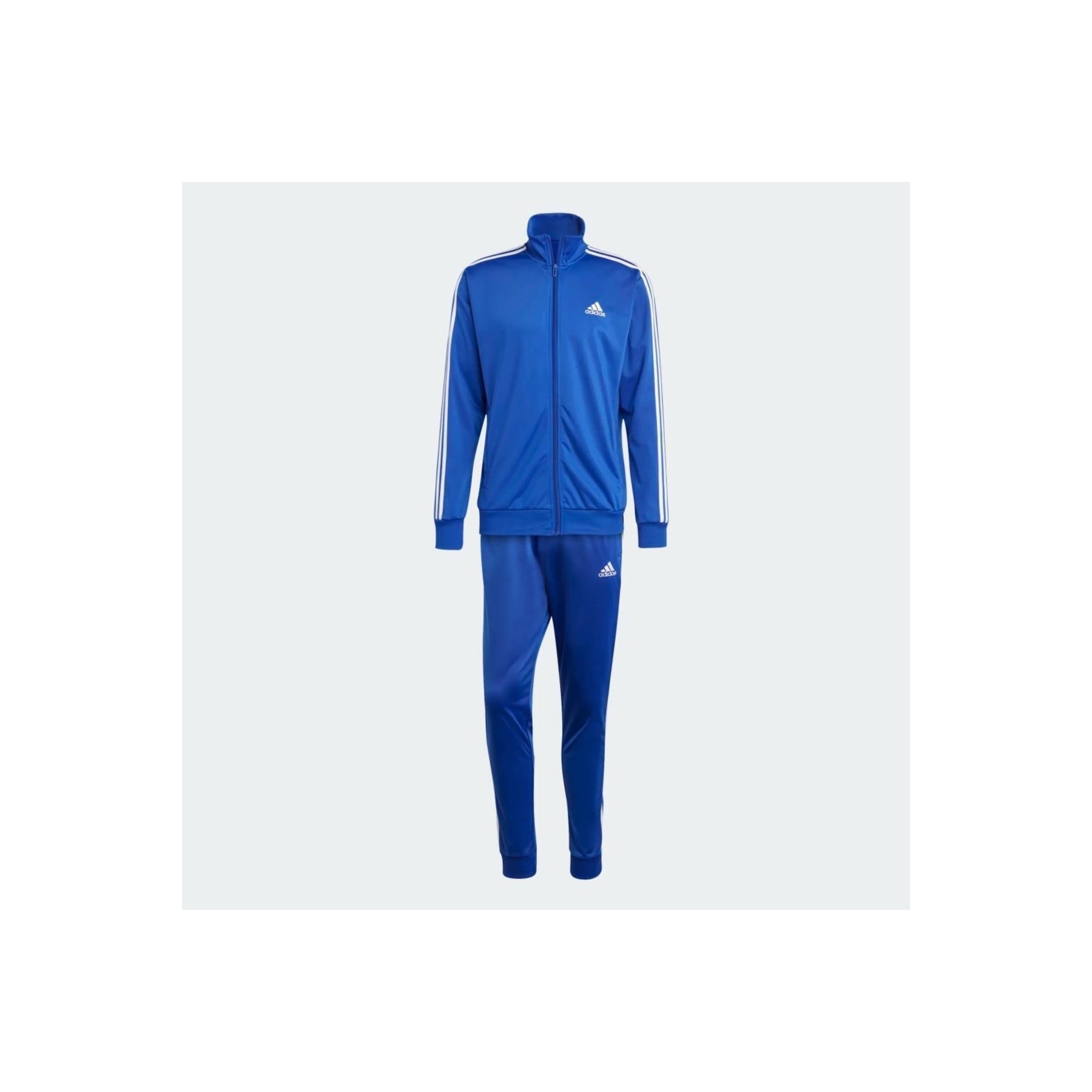 adidas Basic 3-Stripes Tricot Erkek Mavi Eşofman Takımı (IC6761)