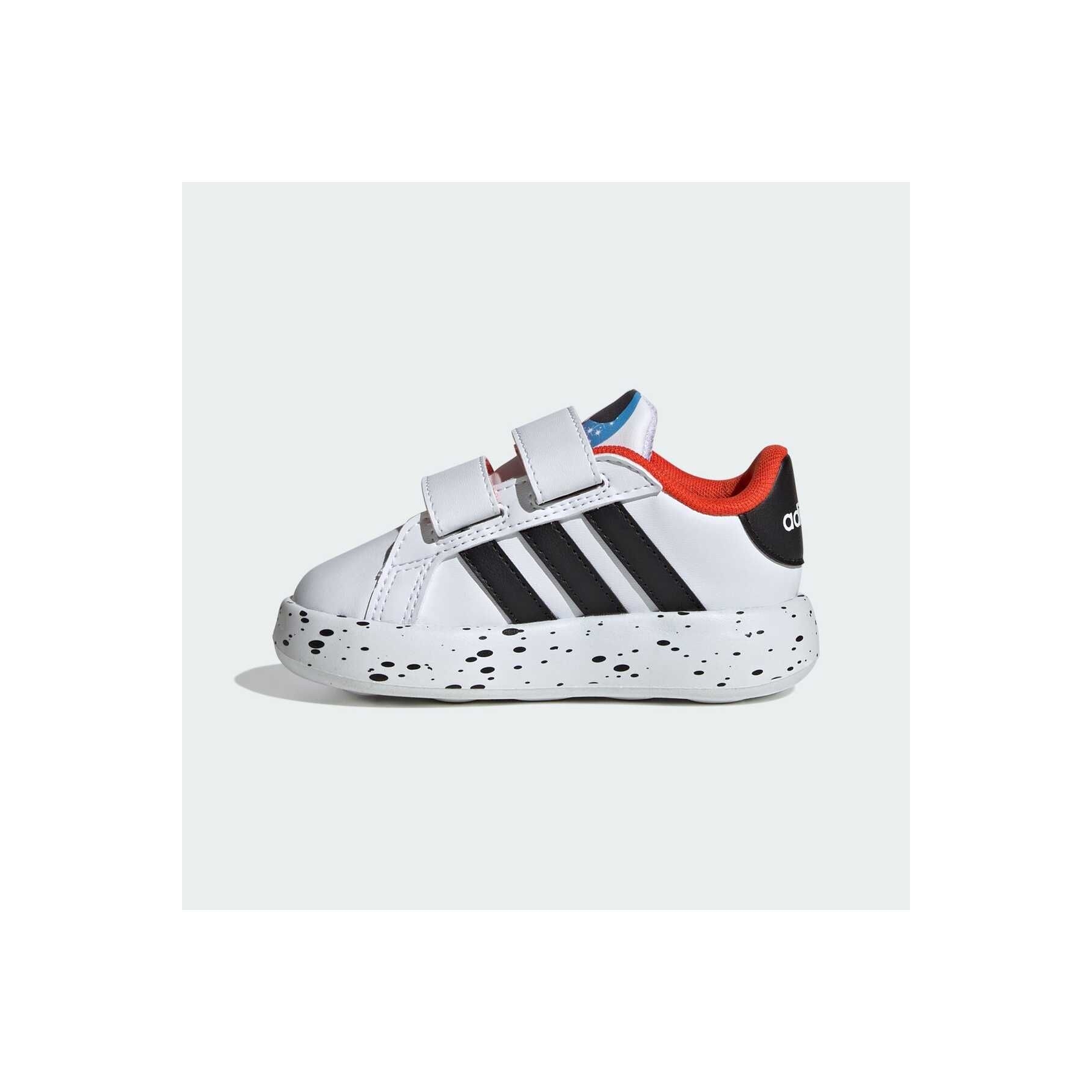 adidas Grand Court 2.0 Çocuk Beyaz Cırtlı Spor Ayakkabı (IB8103)
