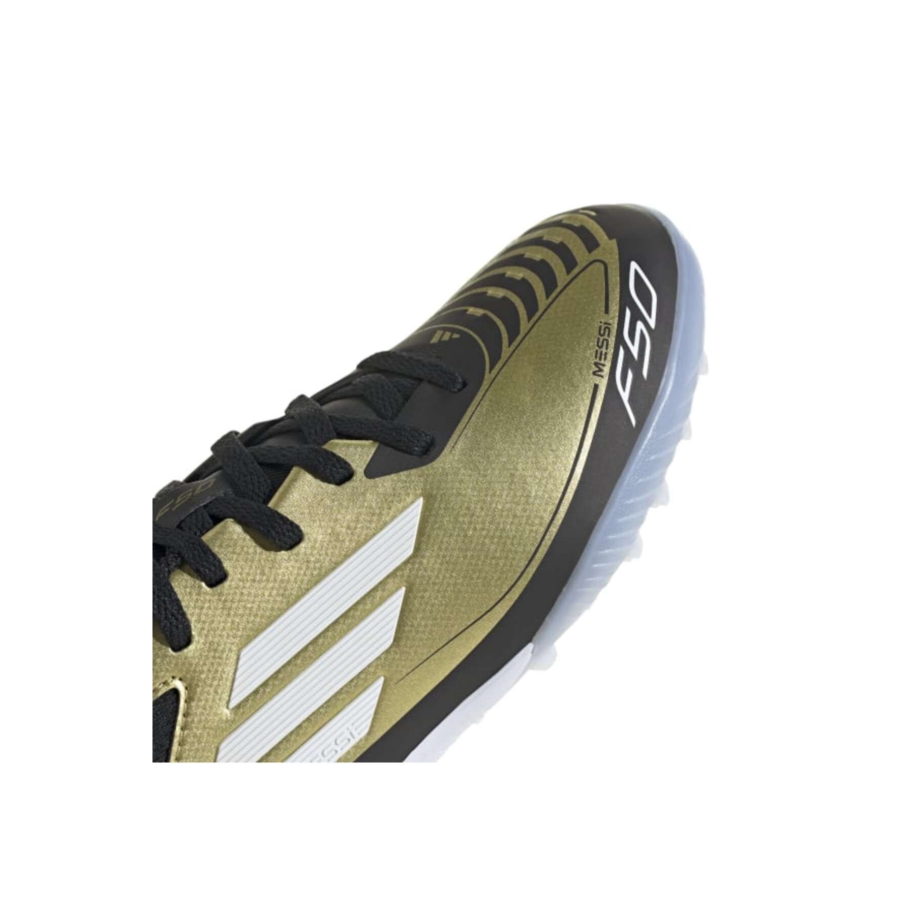 adidas F50 League TF J Messi Çocuk Gold Halı Saha Ayakkabısı (IG9277)