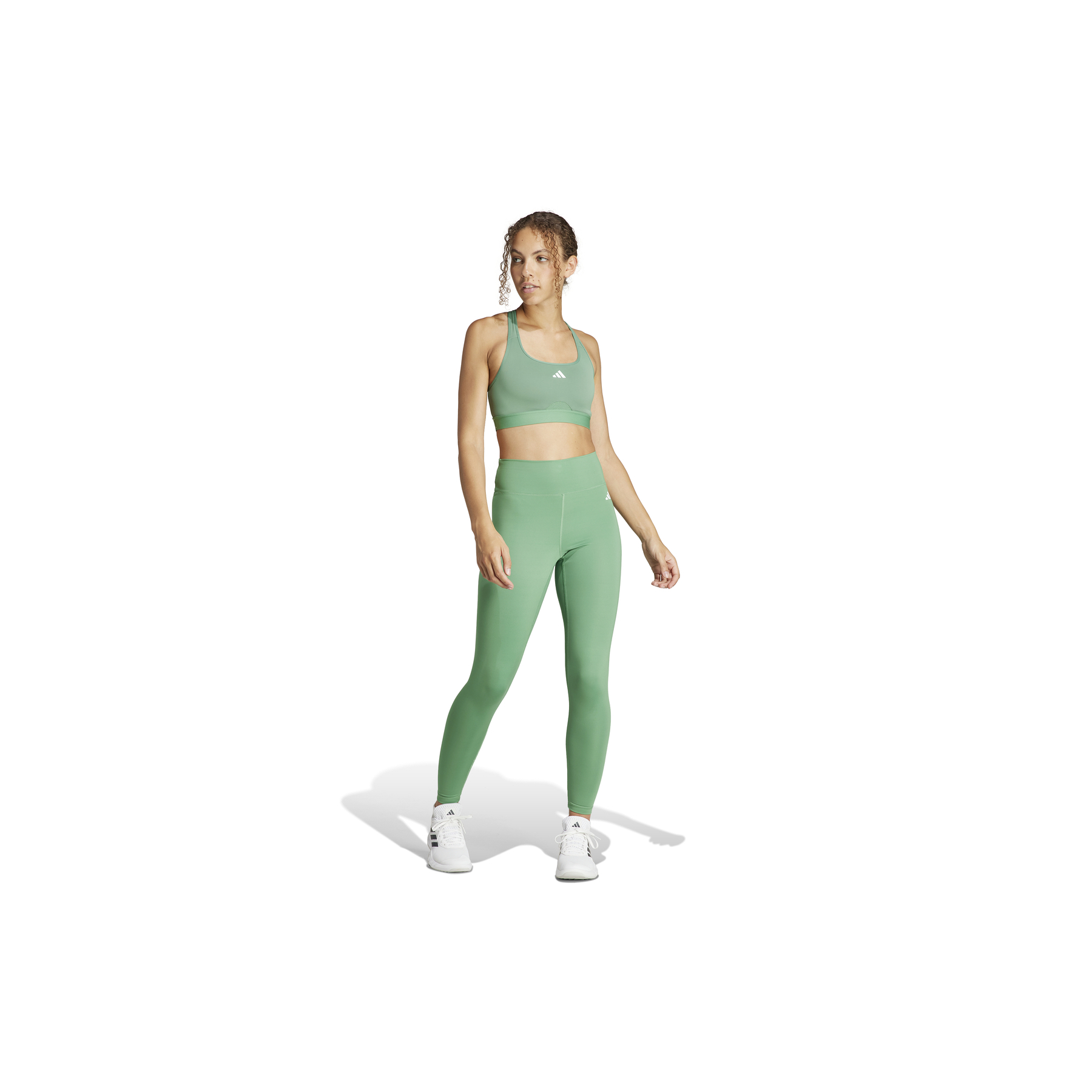adidas Training Essentials 7/8 Kadın Yeşil Uzun Tayt (IT9373)