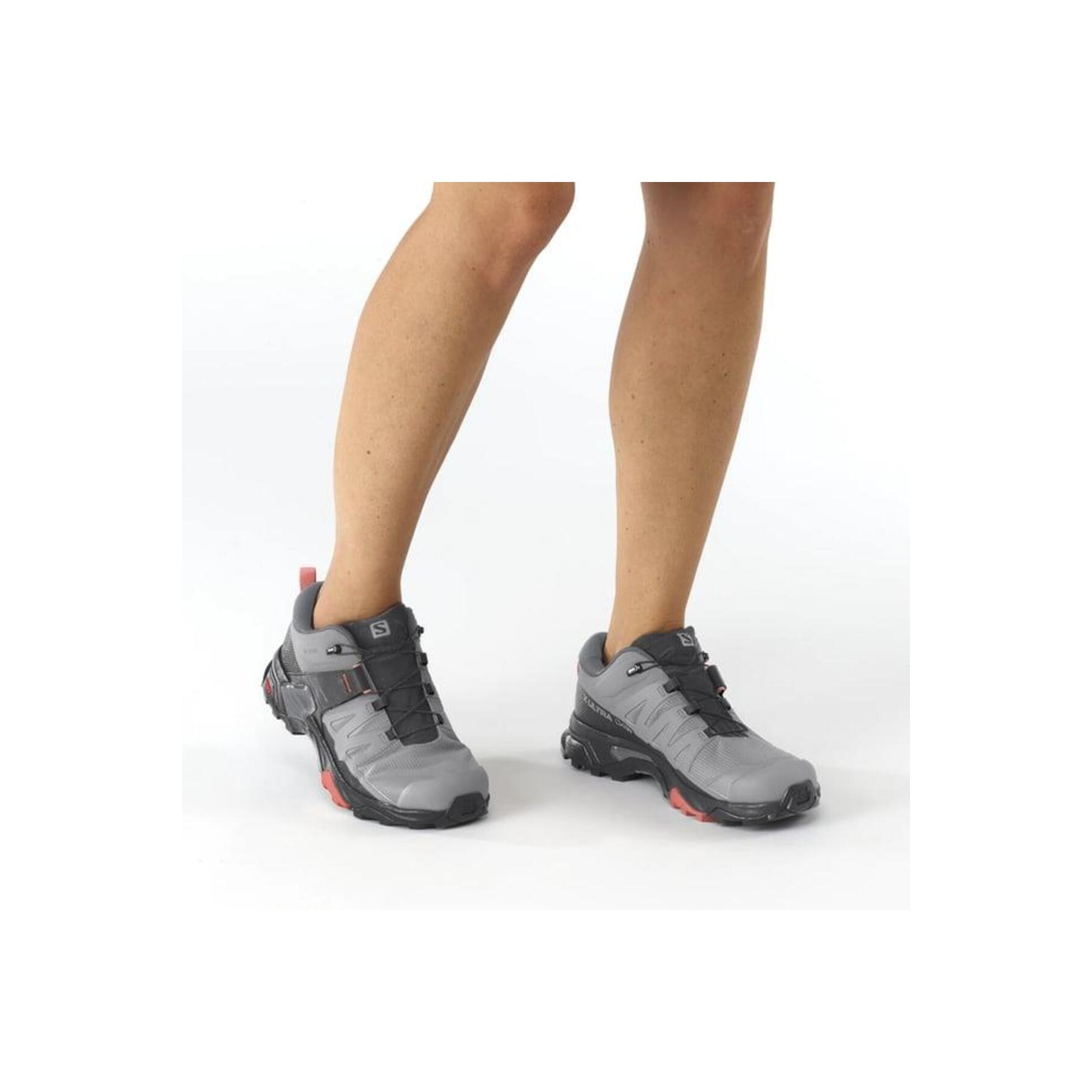 Salomon X Ultra 4 Goretex Kadın Gri Outdoor Ayakkabı (L41623100)