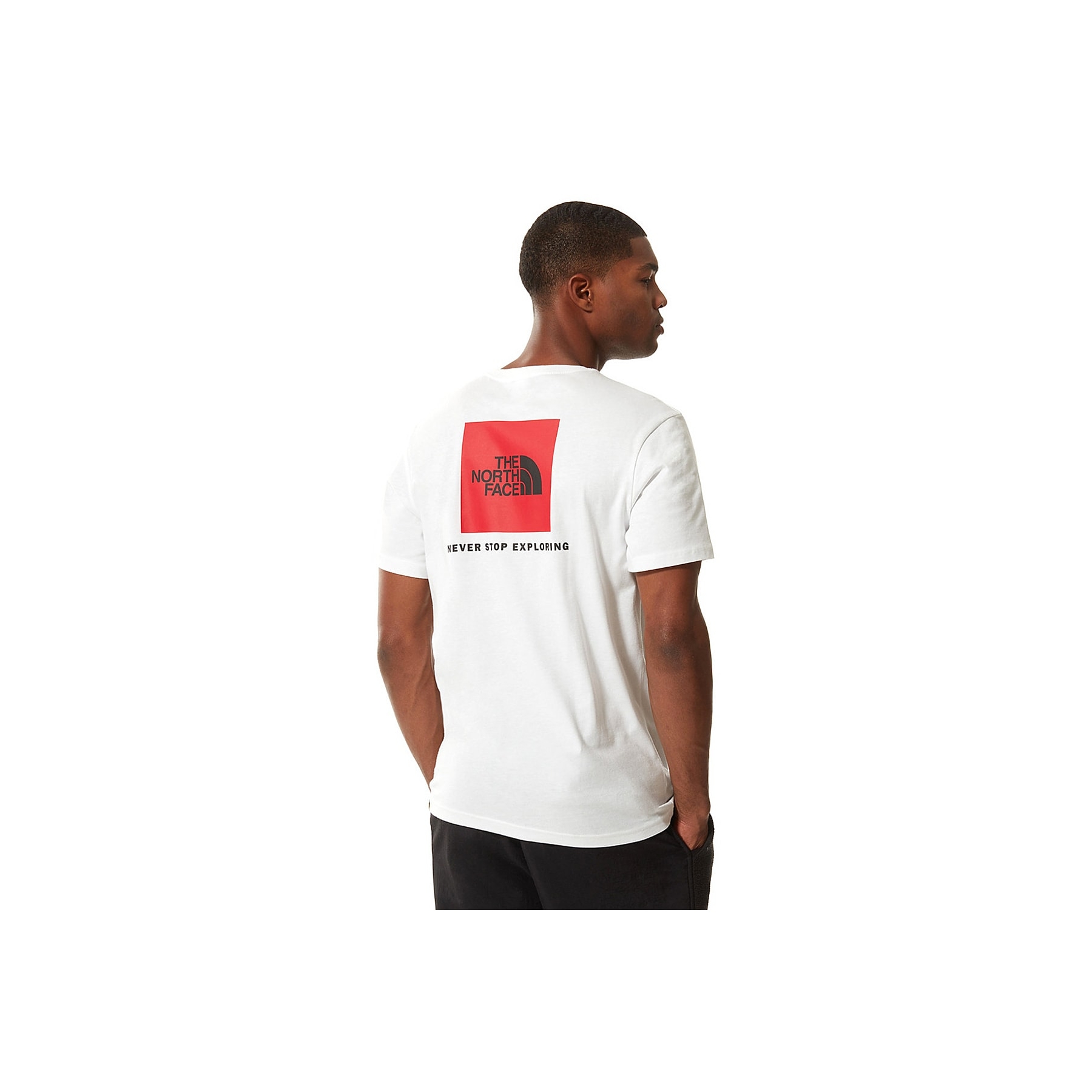 The North Face Redbox Erkek Beyaz Tişört (NF0A2TX2FN41)