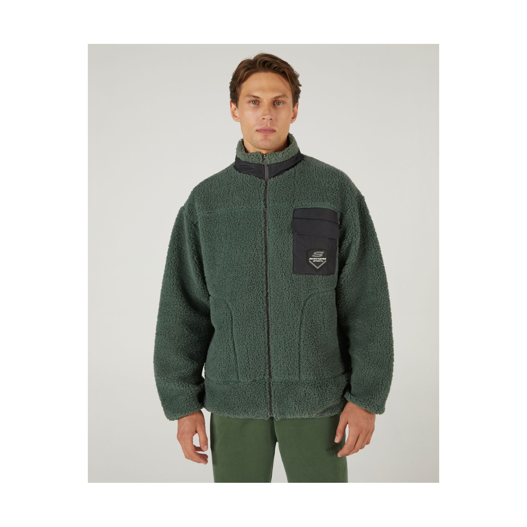 M Outdoor Fleece Full Zip Sherpa